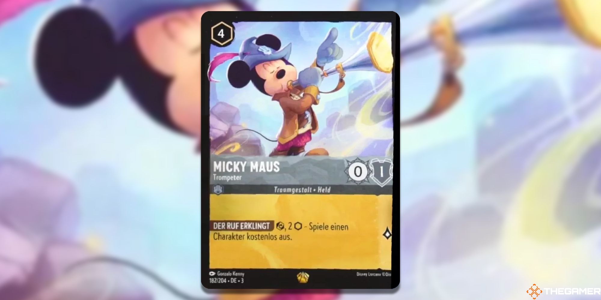 Disney Lorcana: Mickey Mouse, Trumpeter (Untranslated) card