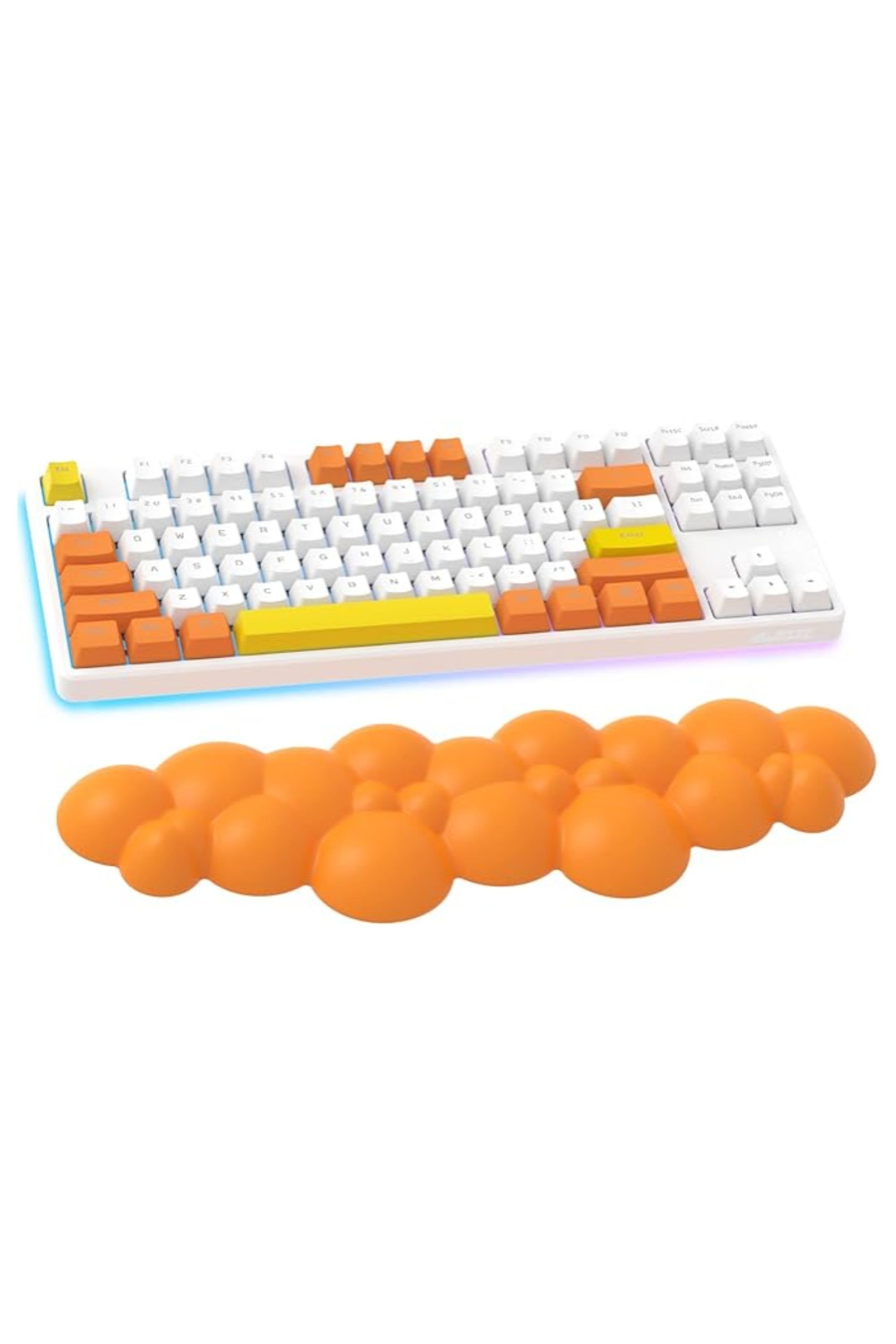 Gaming Keyboard Cloud Wrist Rest Pad In Orange