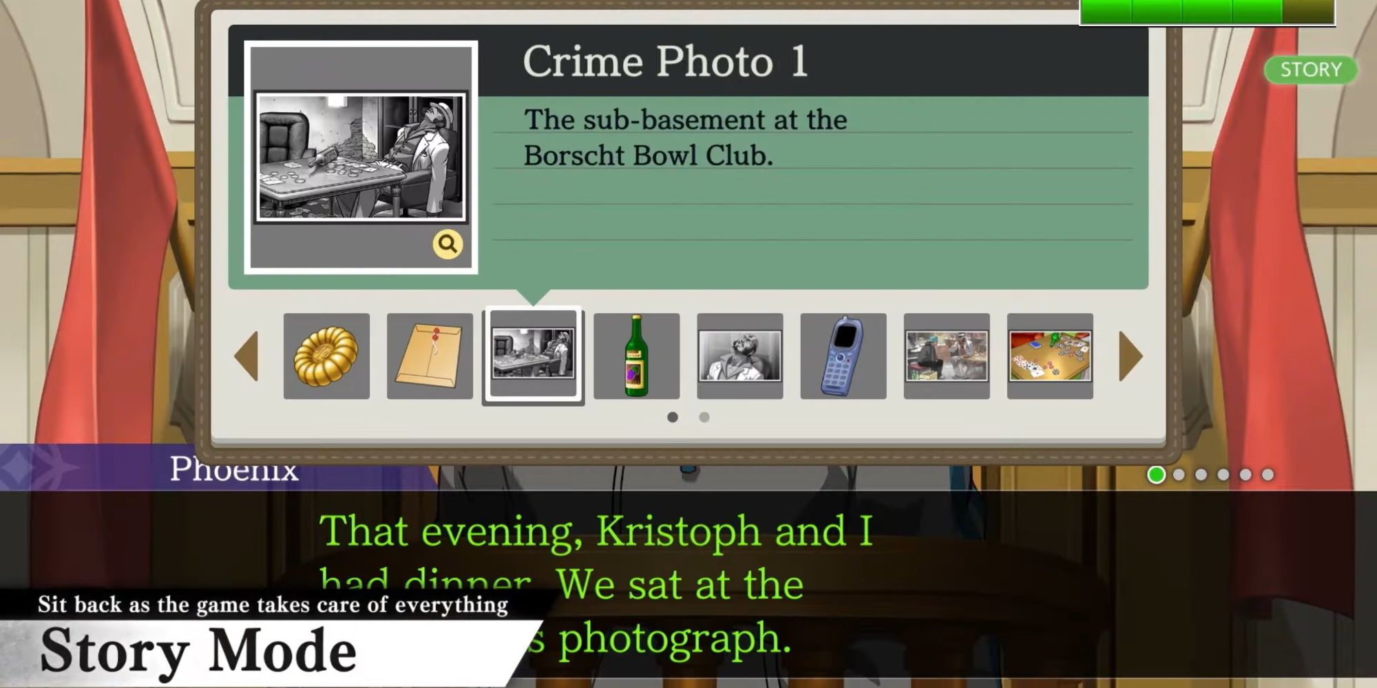 The Story Mode in Apollo Justice Trilogy