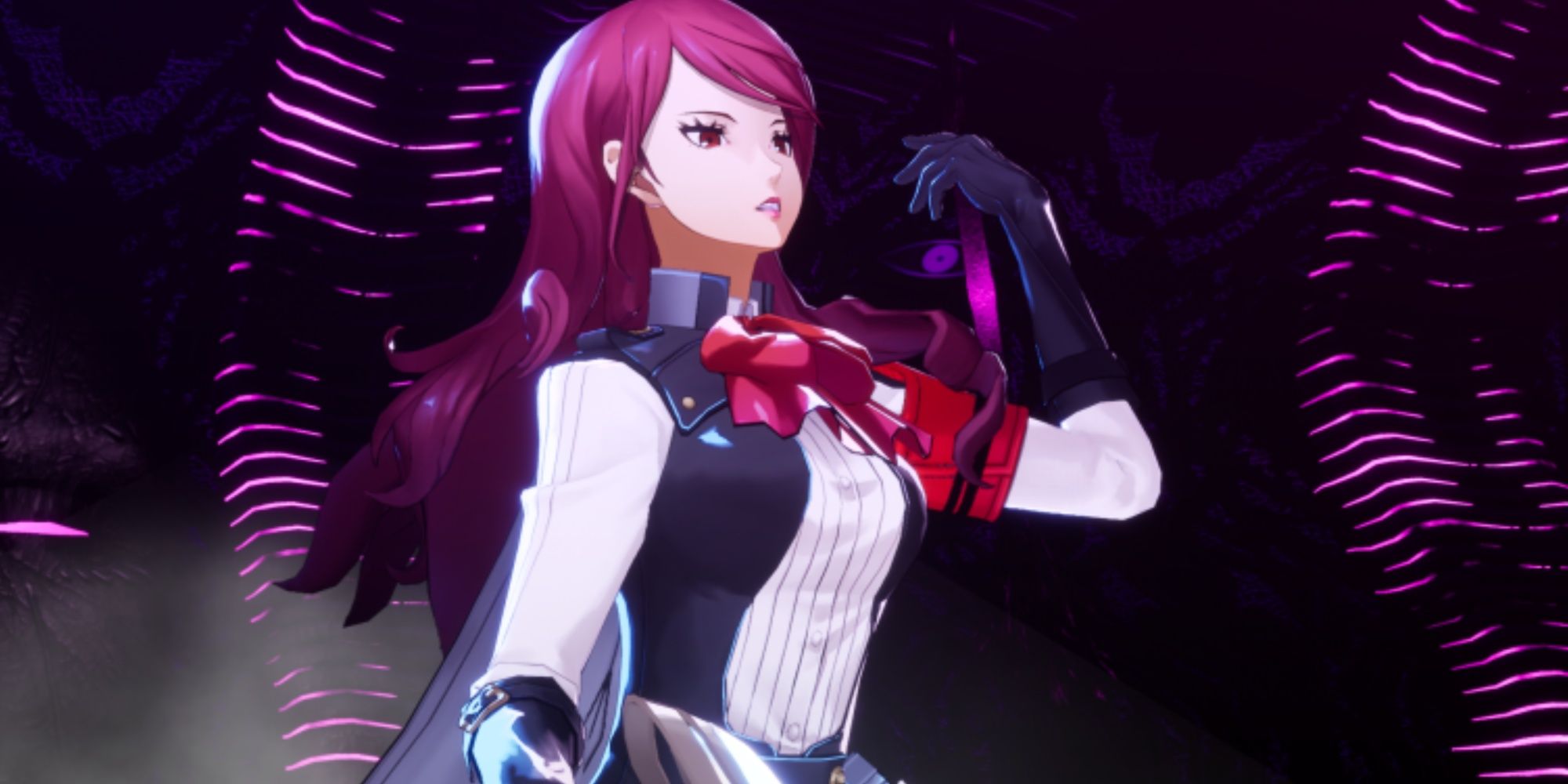 Mitsuru Swiping The Hair From Her Face