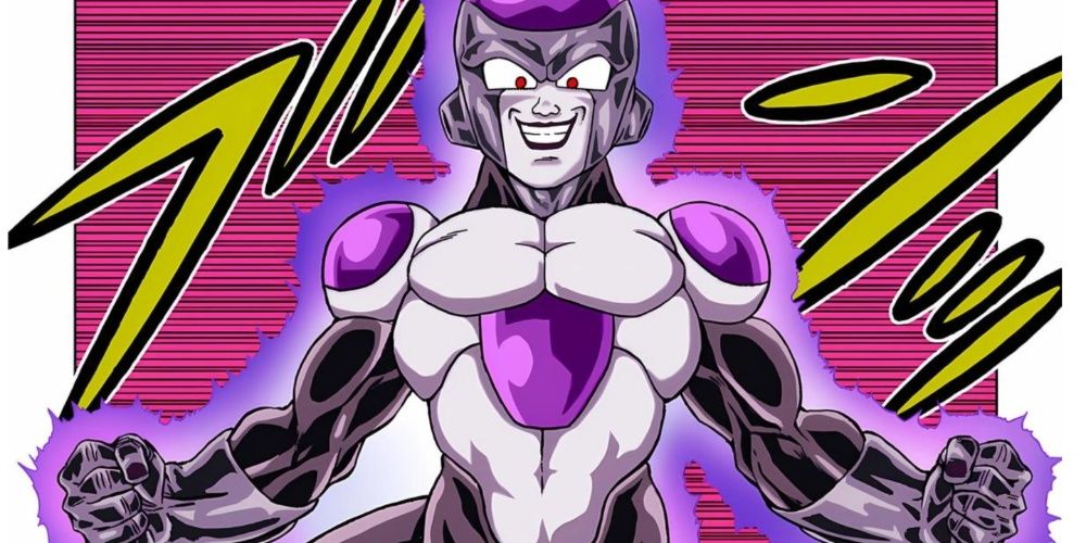 Frieza smiling in his black form