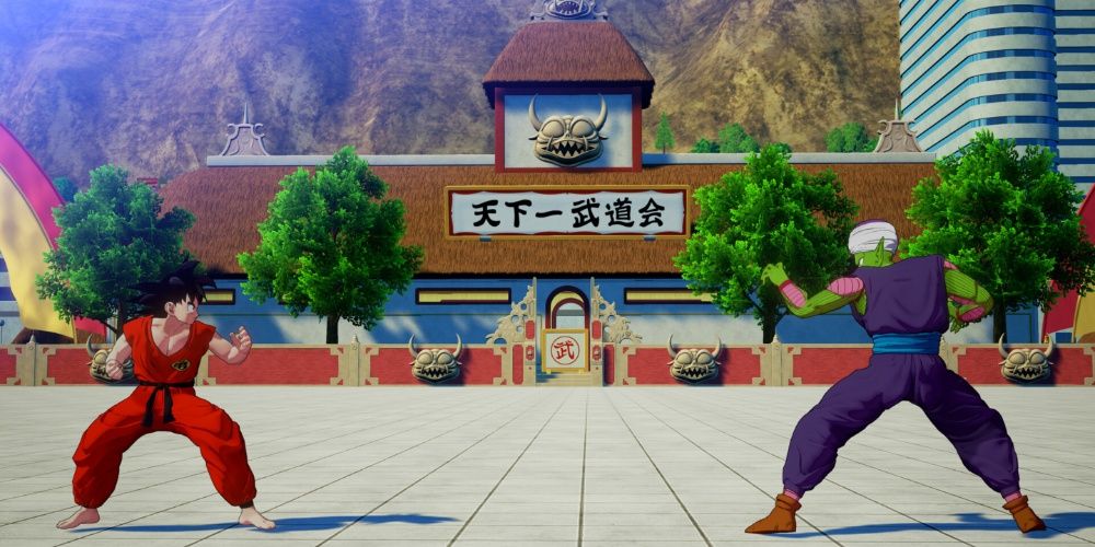 Goku and piccolo fight in the tournament