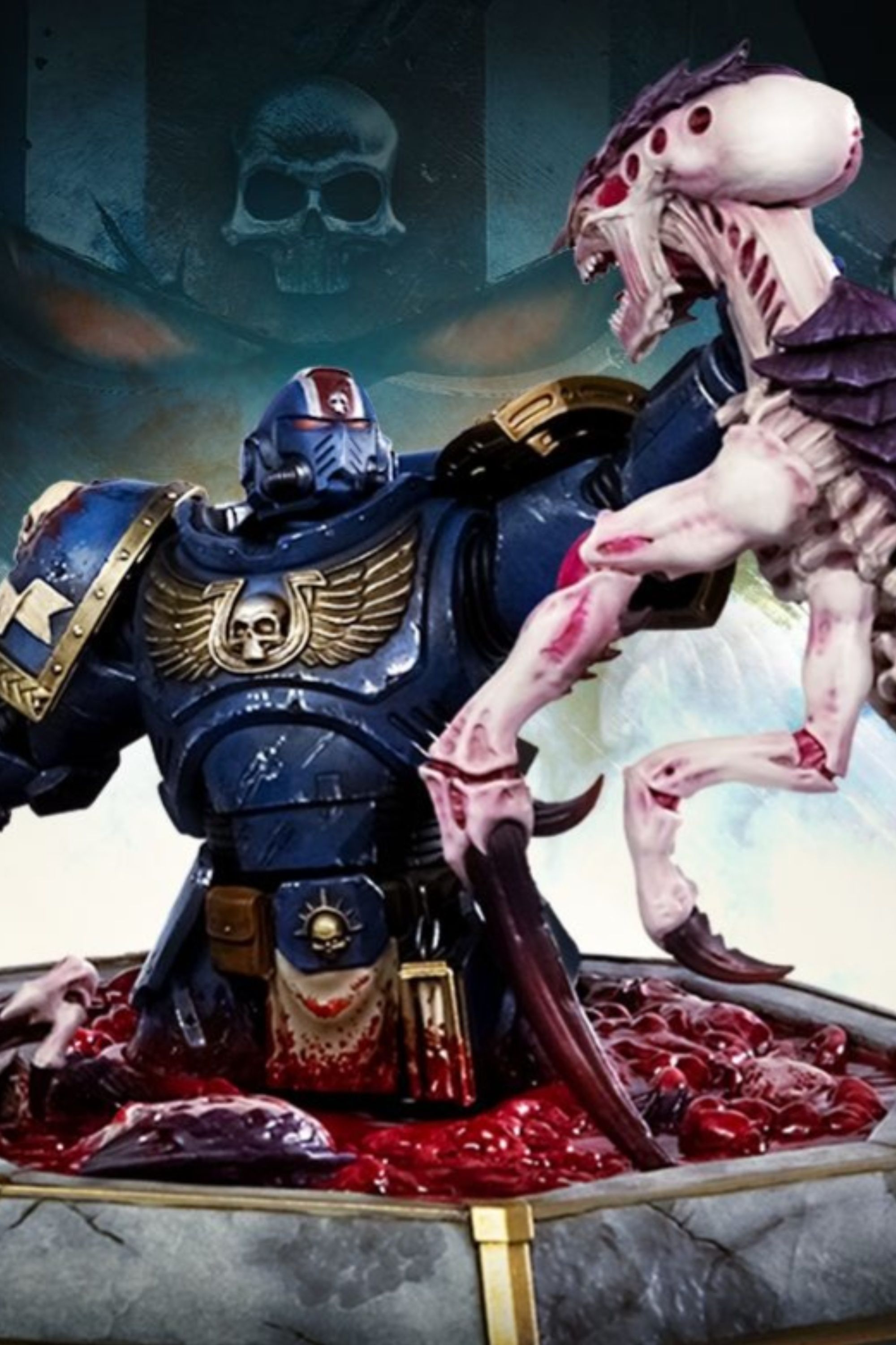 warhammer 40,000 space marine 2 collector's edition statue