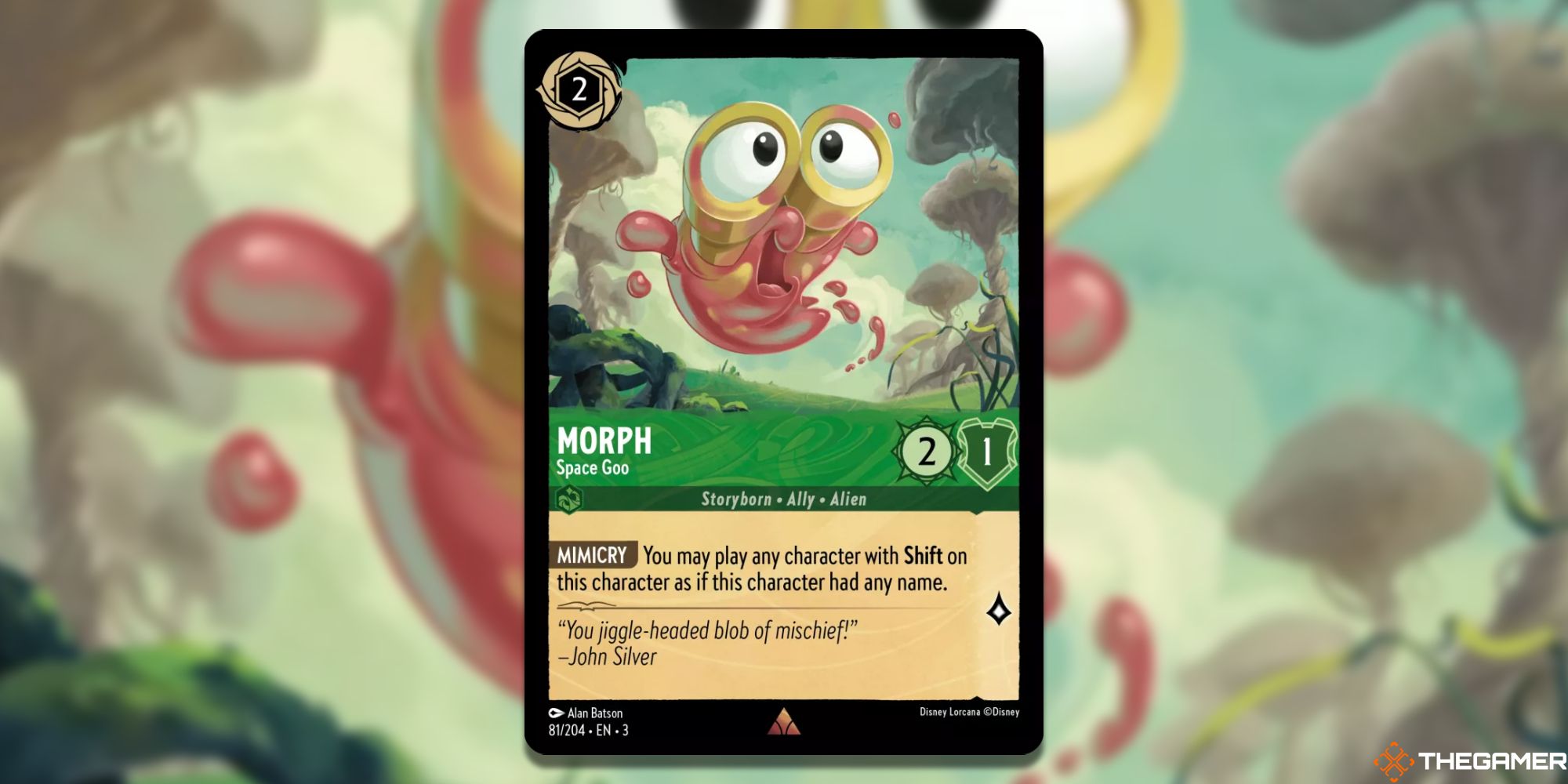 Disney Lorcana: Morph, Space Goo card