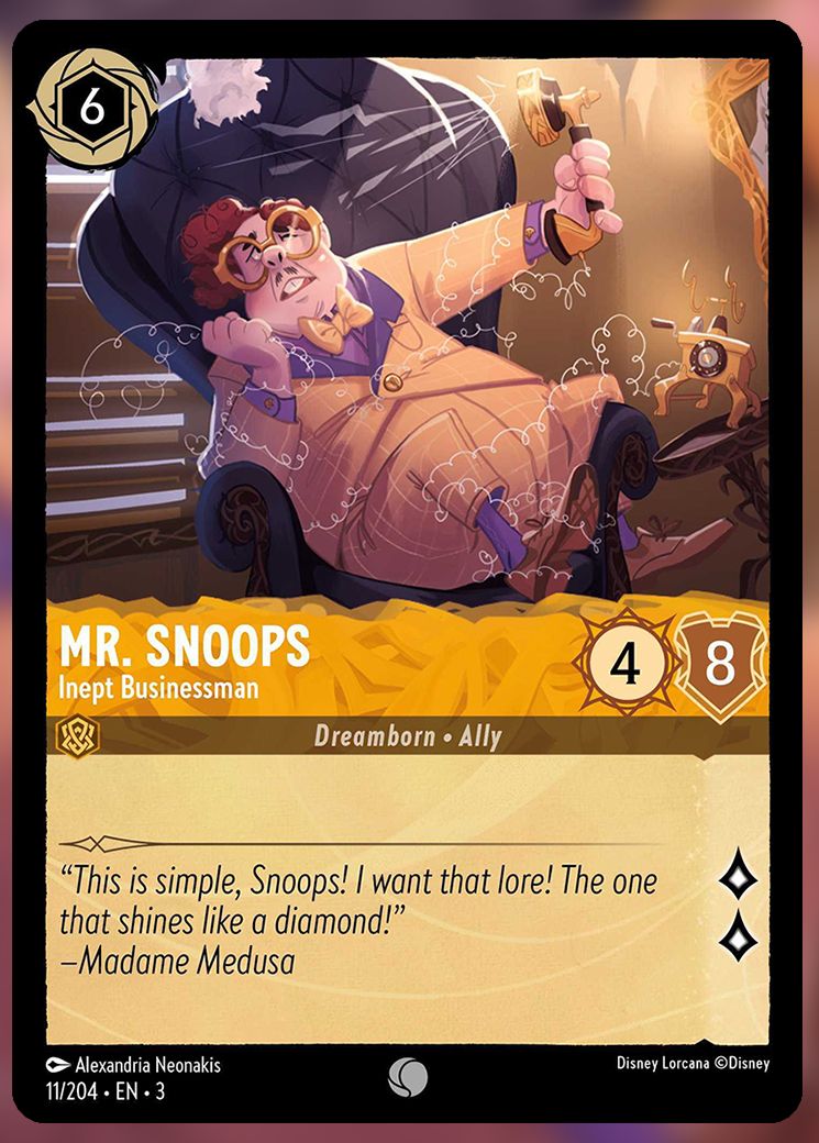 Mr Snoops, Inept Businessman