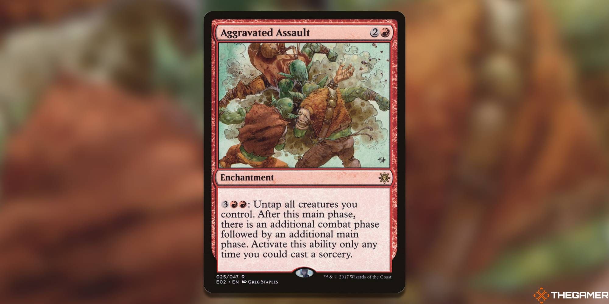Aggravated Assault Magic: The Gathering card