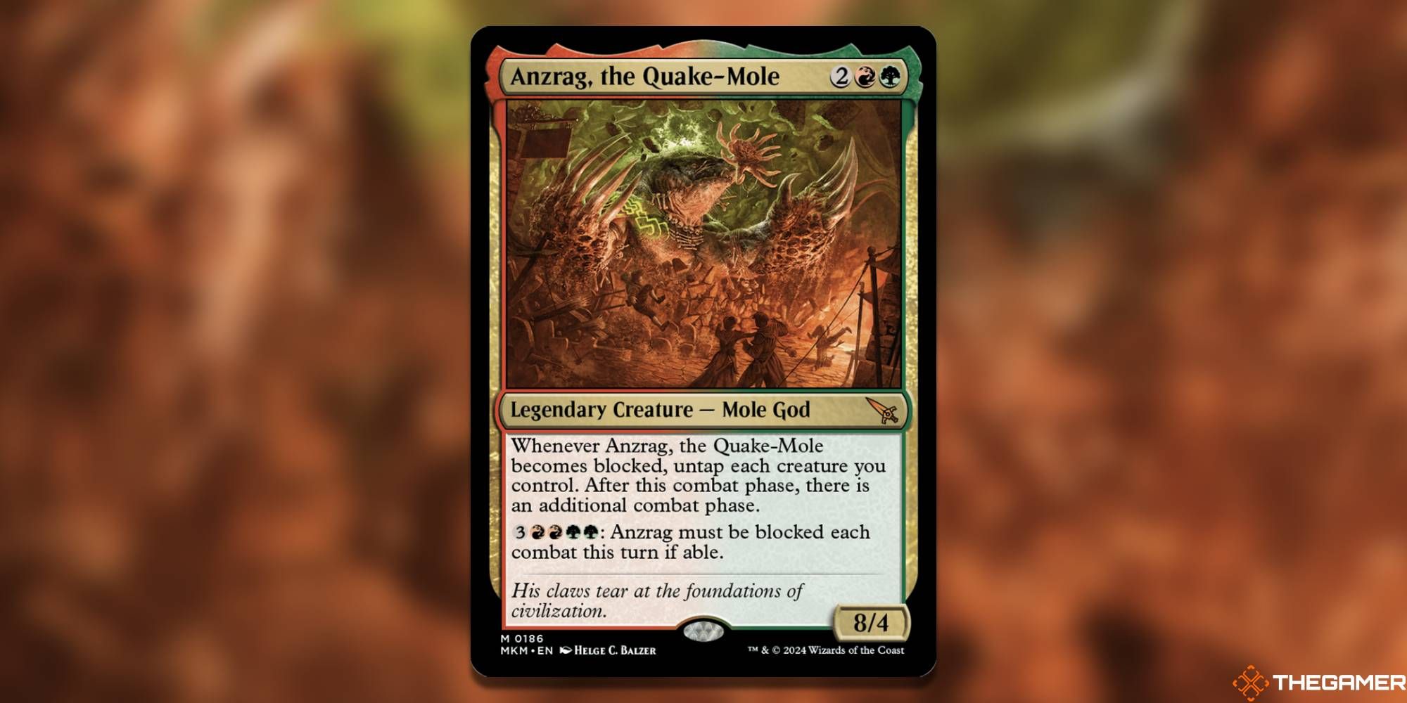 Anzrag, the Quake-Mole Magic: The Gathering card