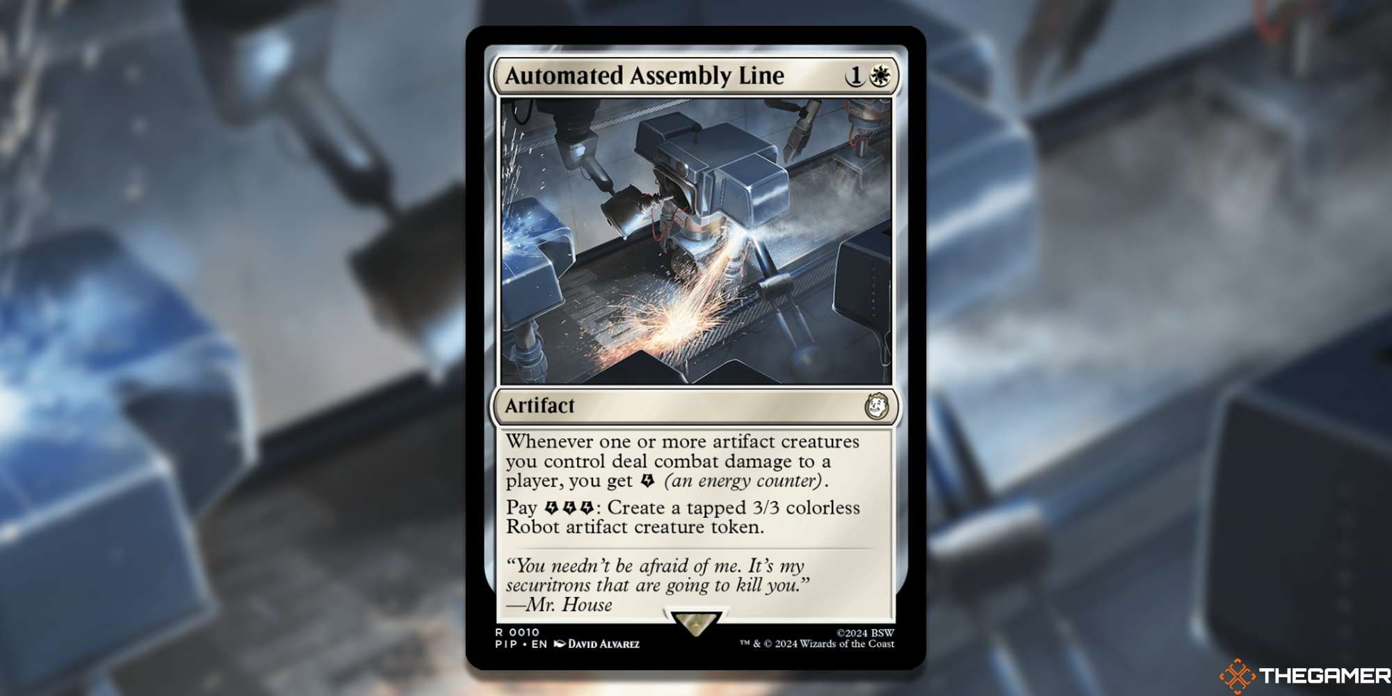 MTG Automated Assembly Line card and art background