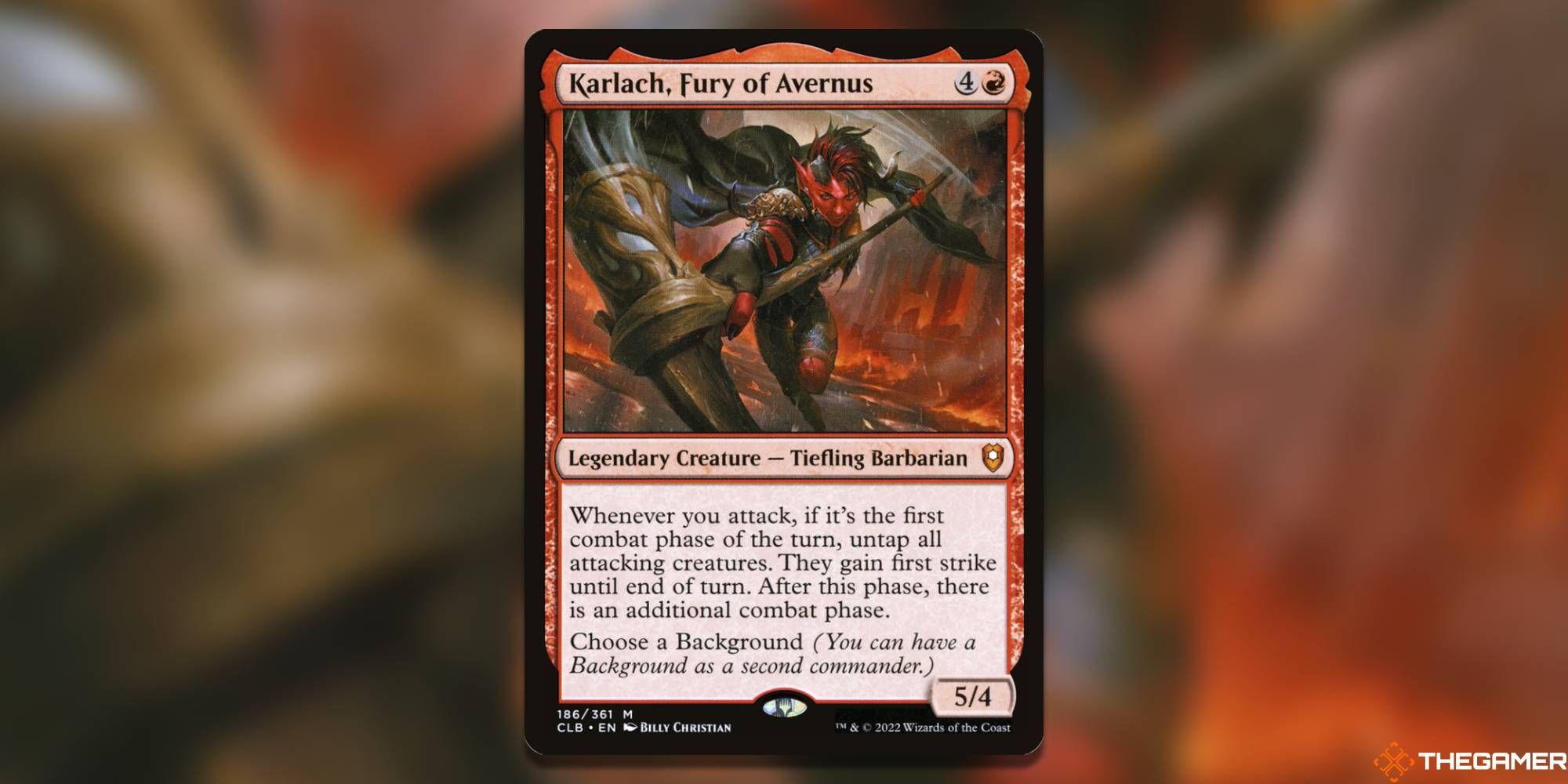 Karlach, Fury of Avernus Magic: The Gathering card