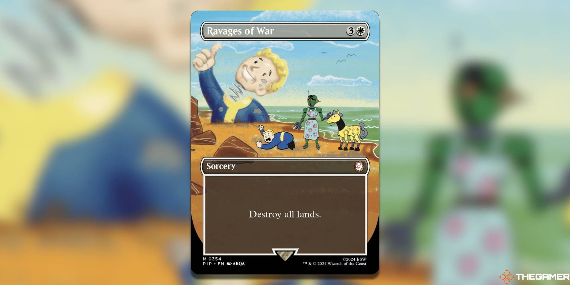 Ravages of War Magic: The Gathering card, Vault-Boy variant