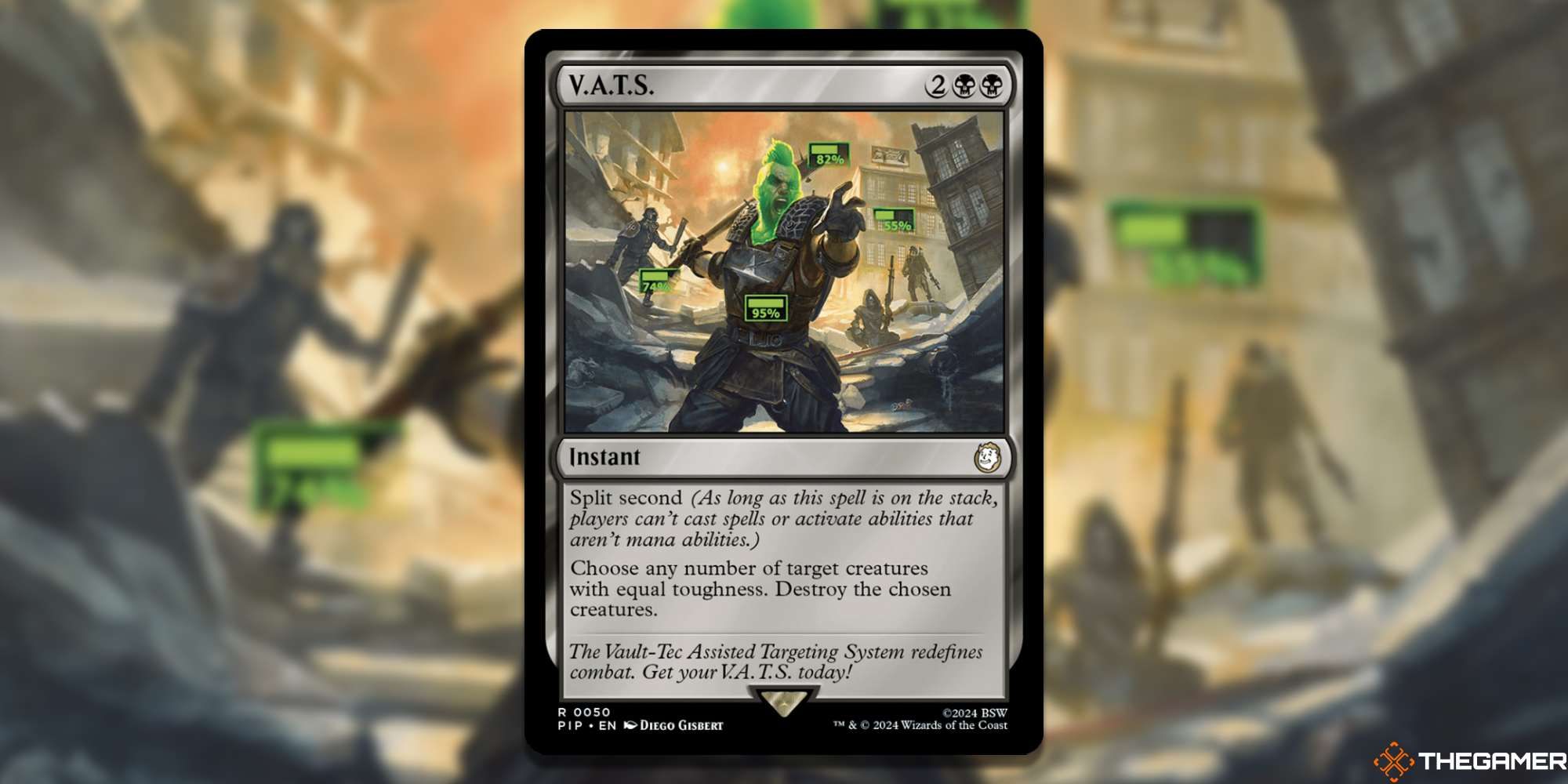 MTG V.A.T.S. card and art background
