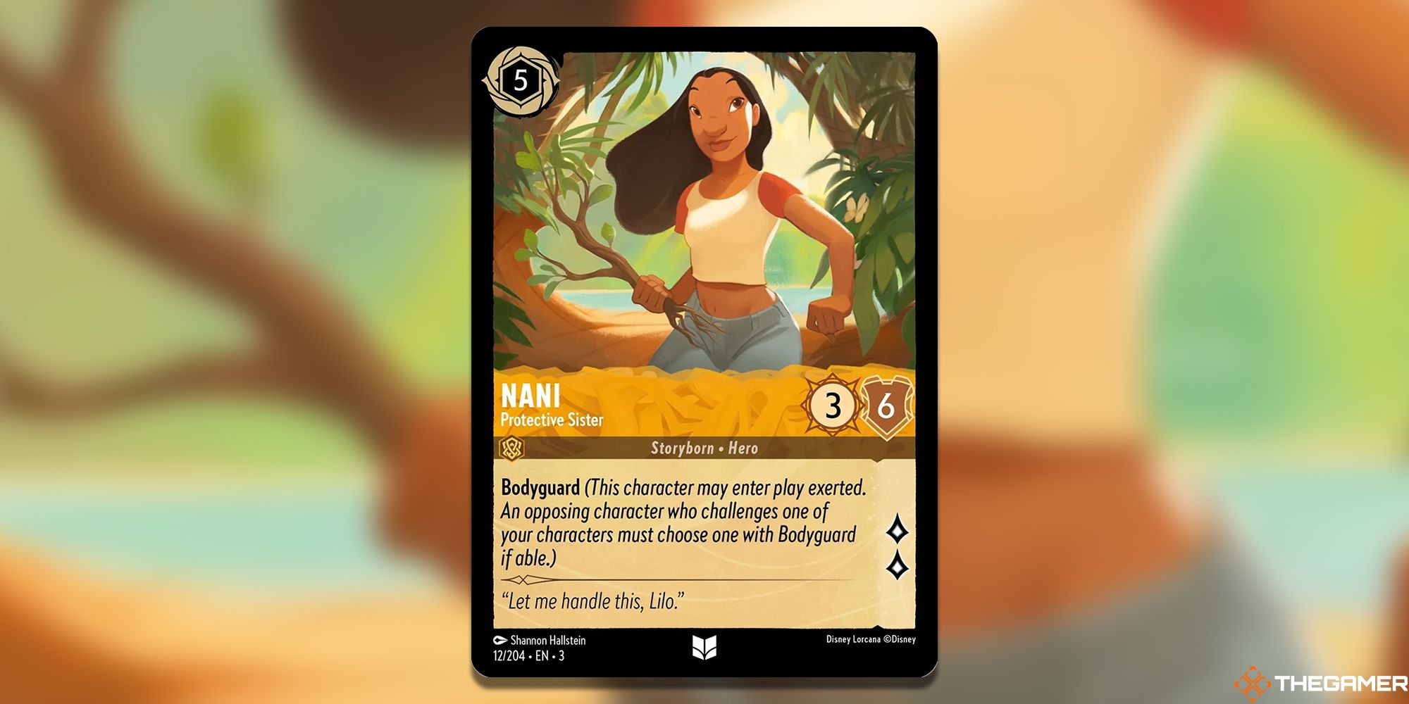 Nani Protective Sister Lorcana Card