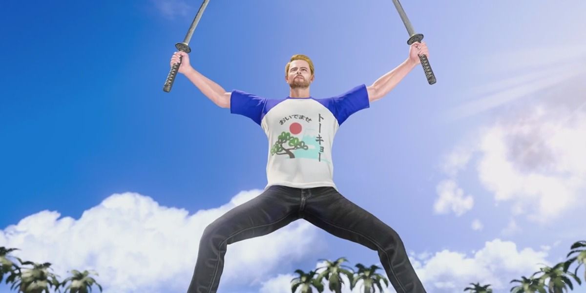 Nathan, the Chanbara champion in Like a Dragon: Infinite Wealth