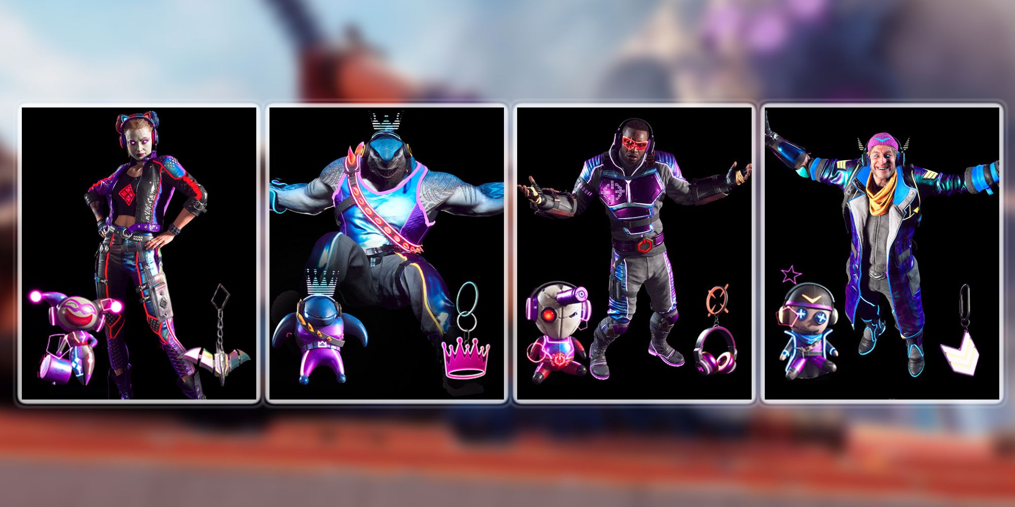 Several skins for each character in Suicide Squad you can earn through Twitch Drops.