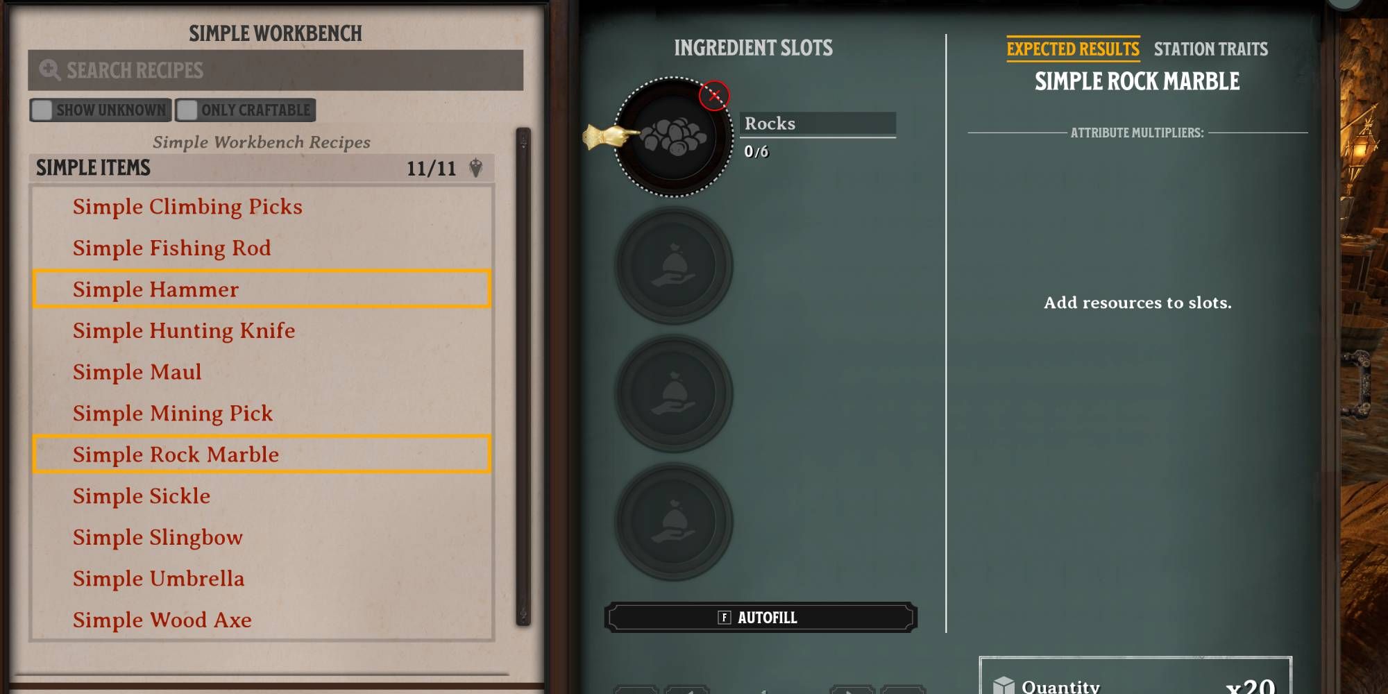Nightingale slingbow ammo