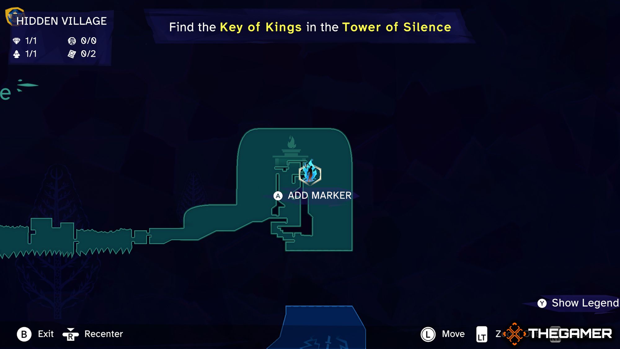 Note Pinned to a Battered Talisman  Lore Item Location In Hidden Village Map