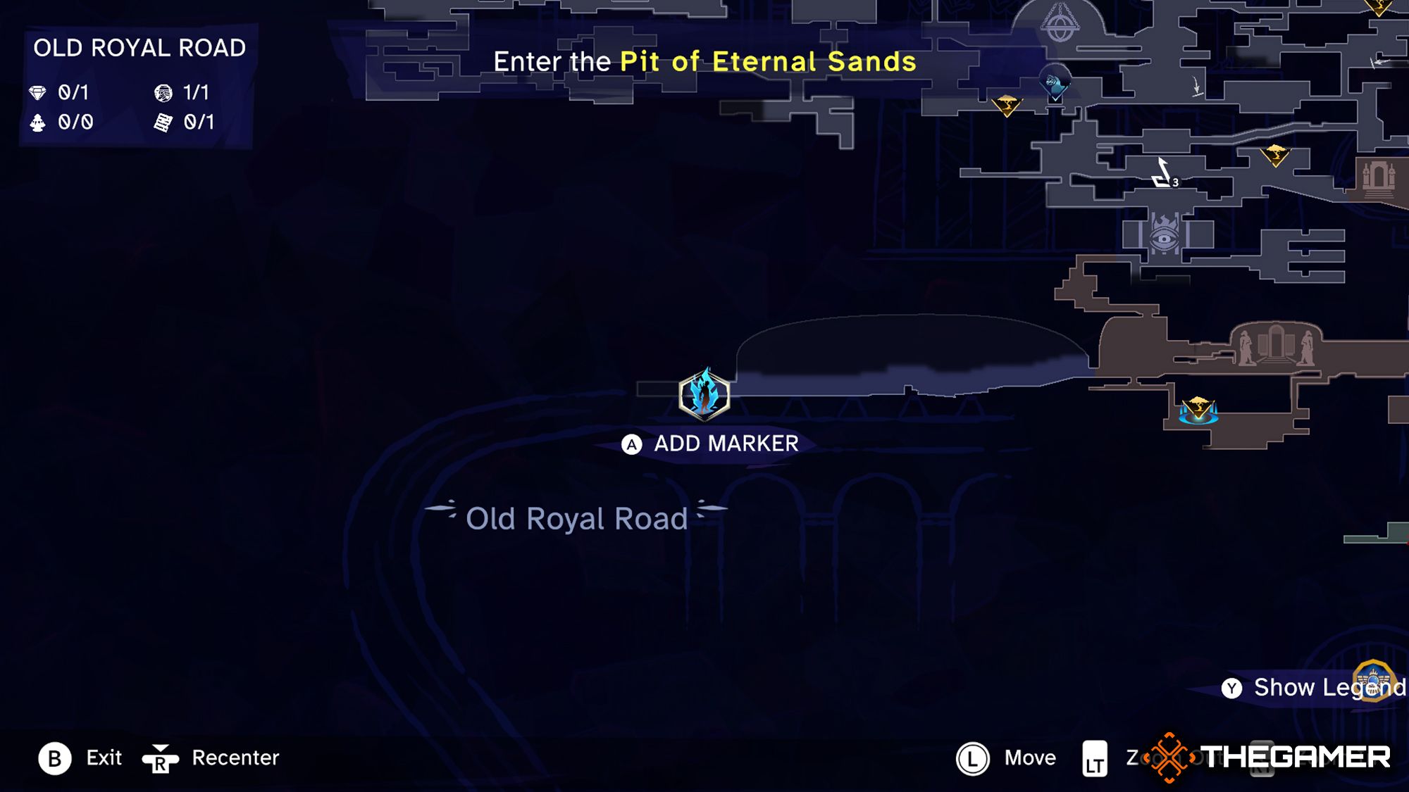 Old Royal Road's Lore Item Location On Map