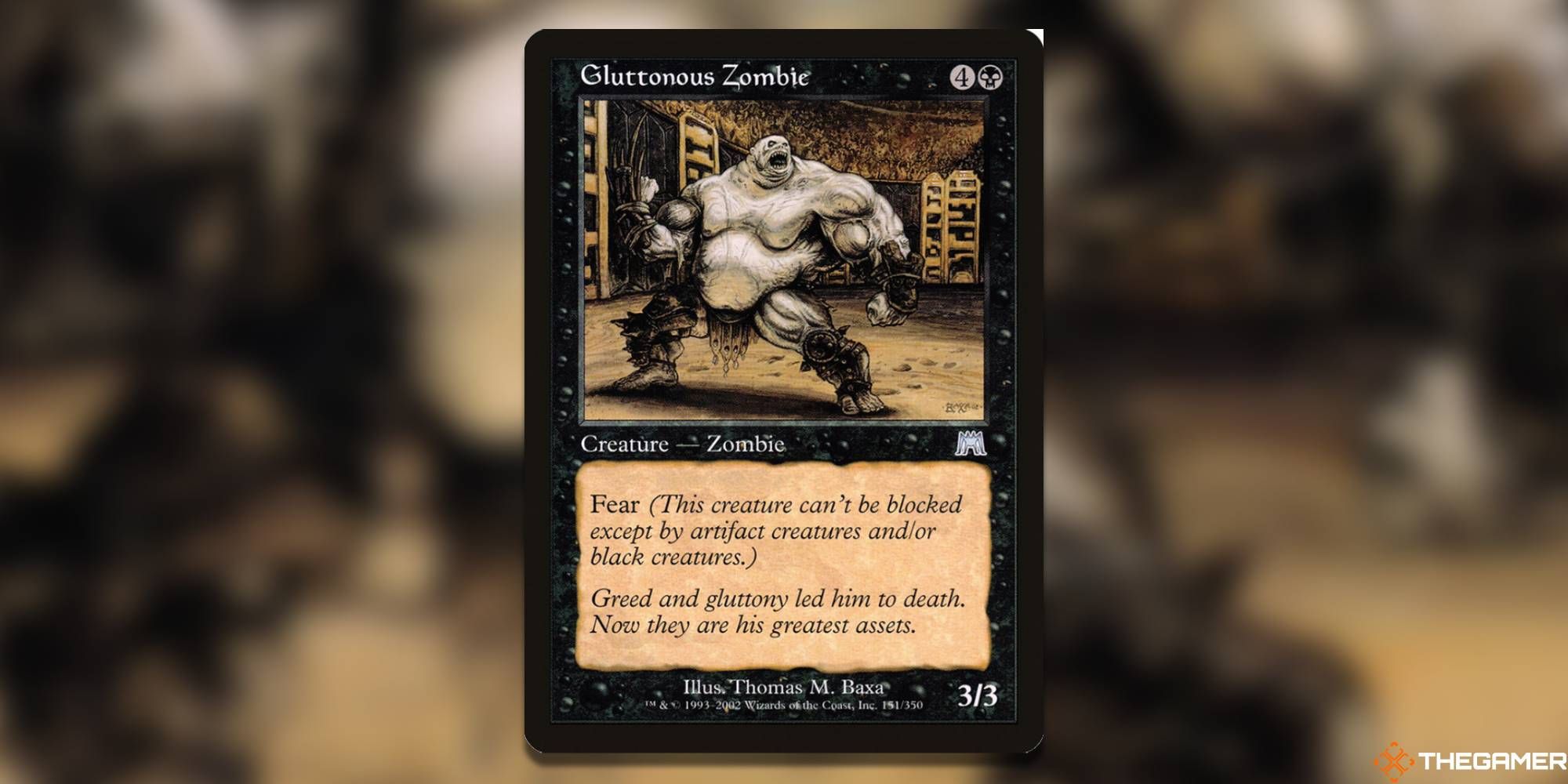 Gluttonous Zombie Magic The Gathering Card