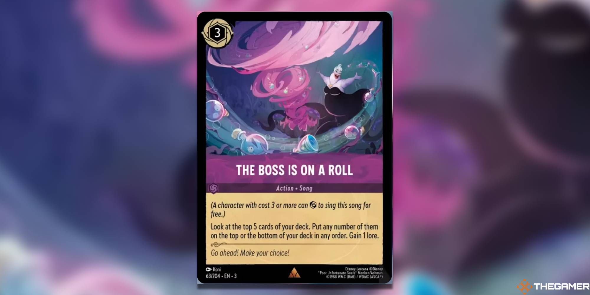 The Boss Is On A Roll Disney Lorcana Card