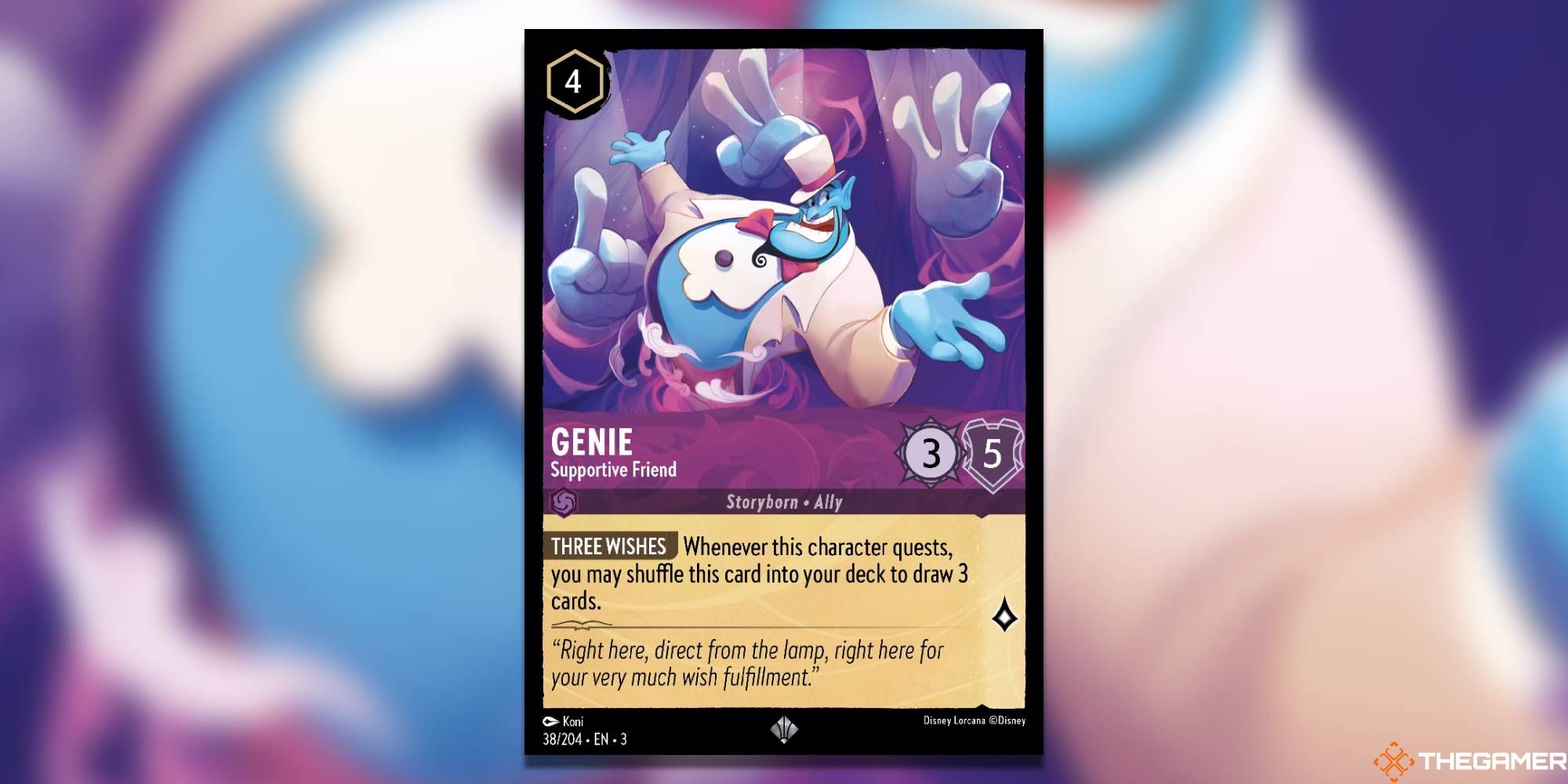 Genie, Supportive Friend Disney Lorcana Card