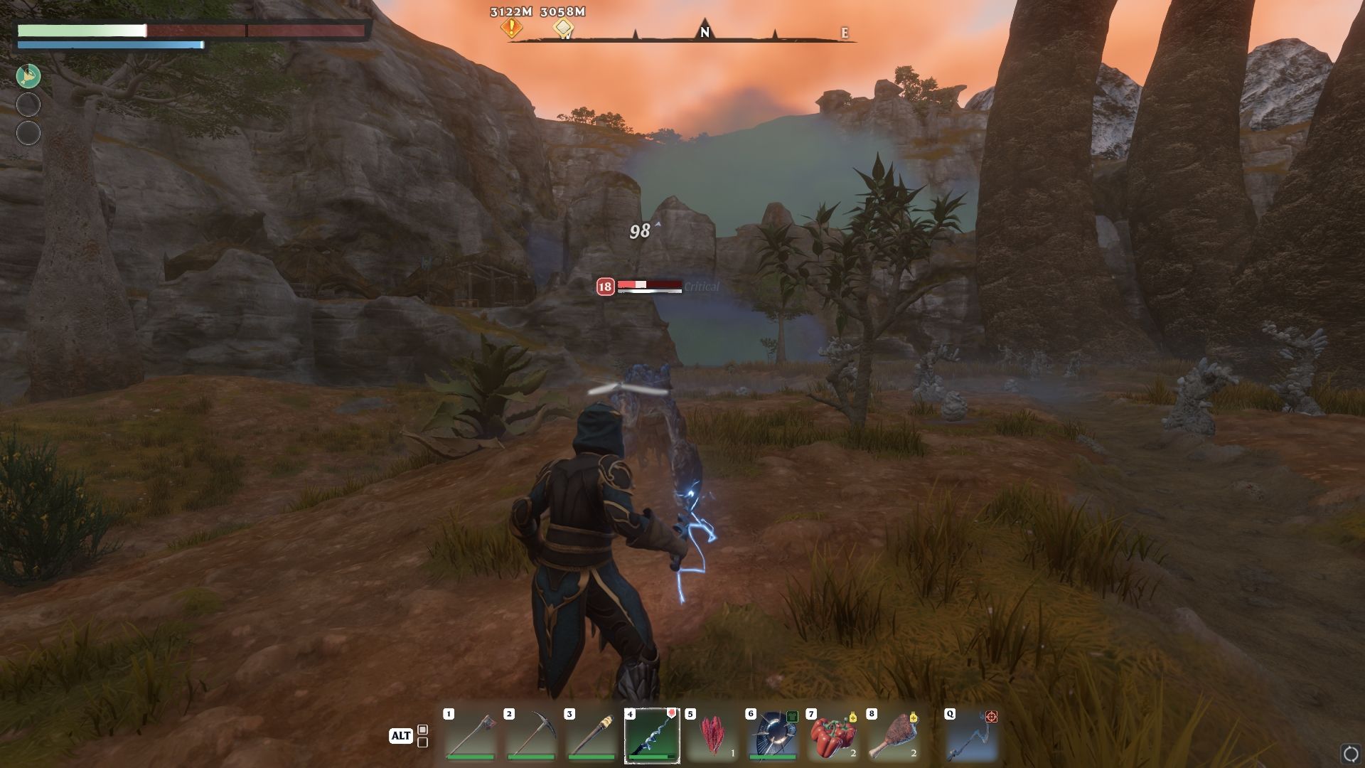 Enemy with an almost full stagger bar