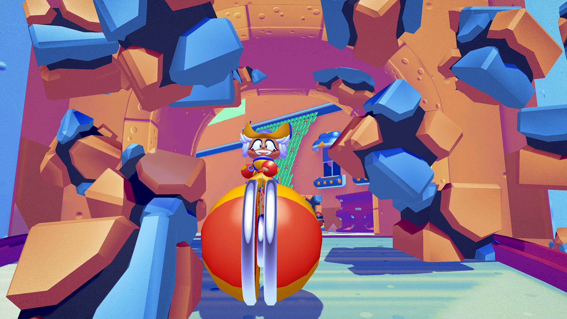 Penny riding a yo-yo in Penny's Big Breakaway.
