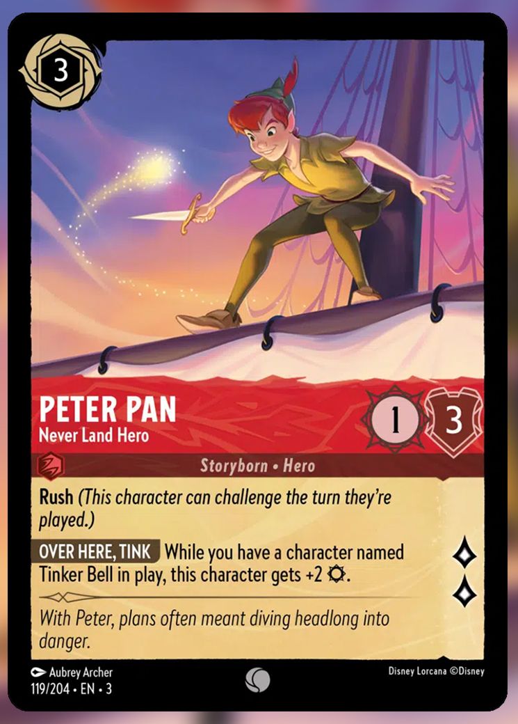 Peter Pan, Never Land Hero
