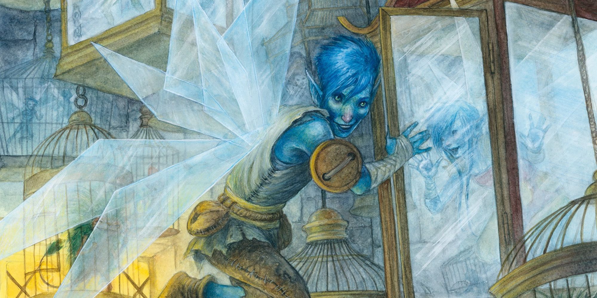 Faerie unlocks another faerie trapped in a lamp