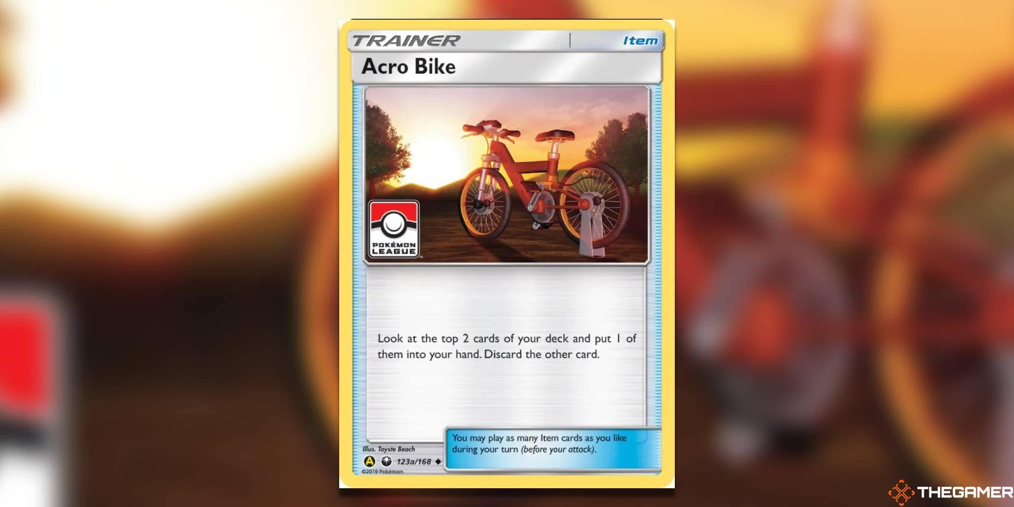 Pokemon TCG Acro Bike Promo Card