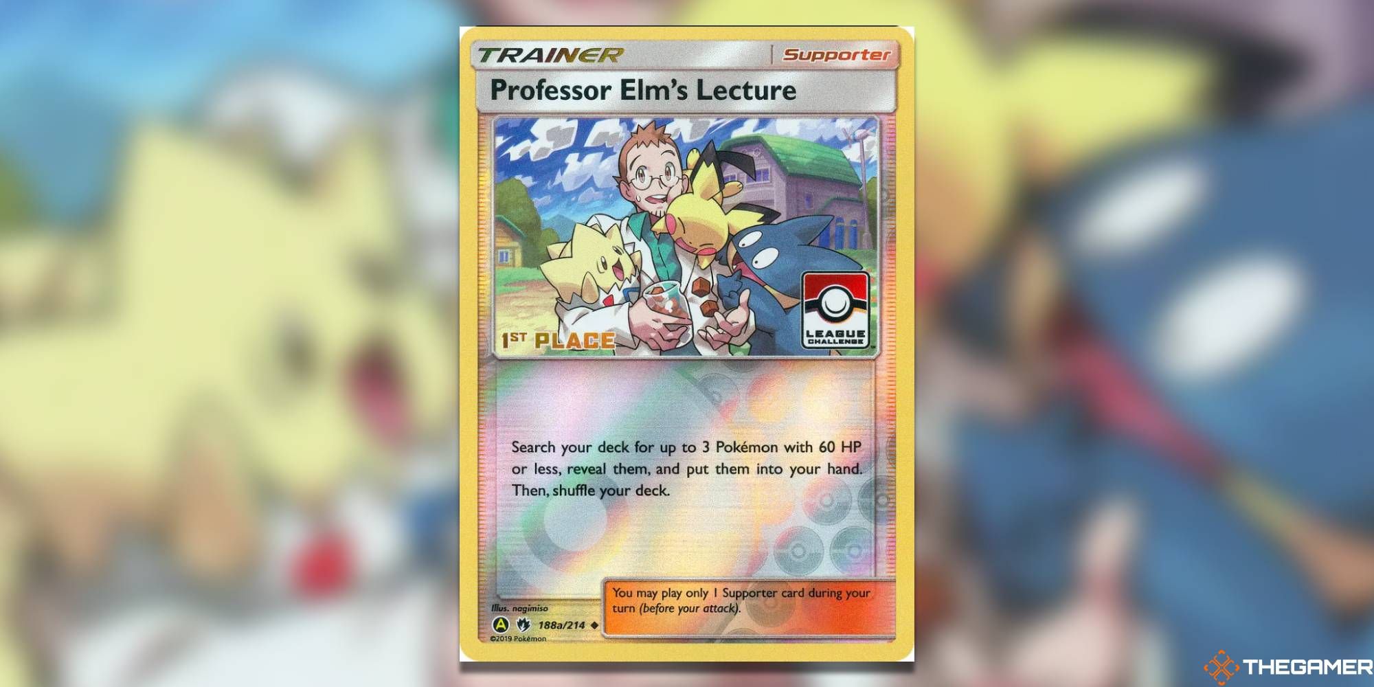 Pokemon TCG Professor Elm's Lecture Promo Card