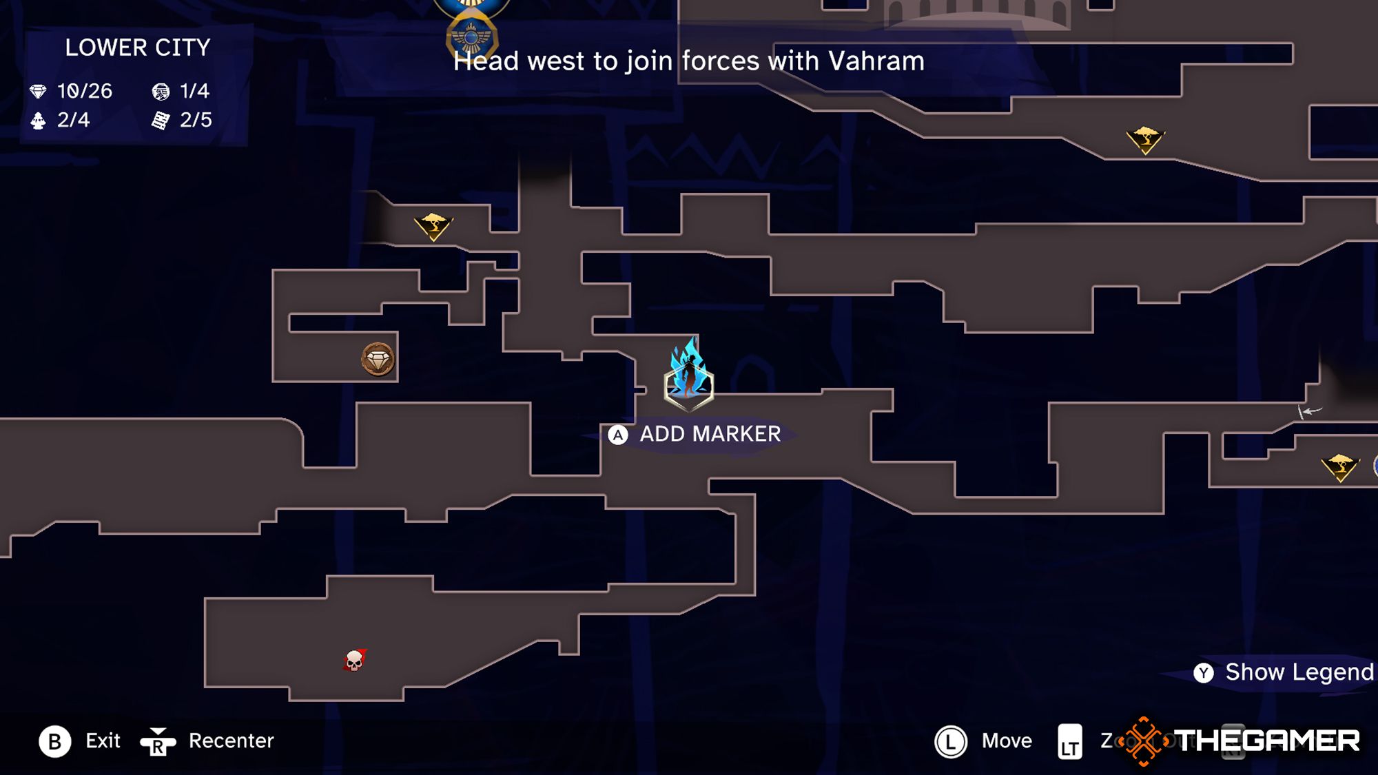 Prince of Persia Lost Crown's Map