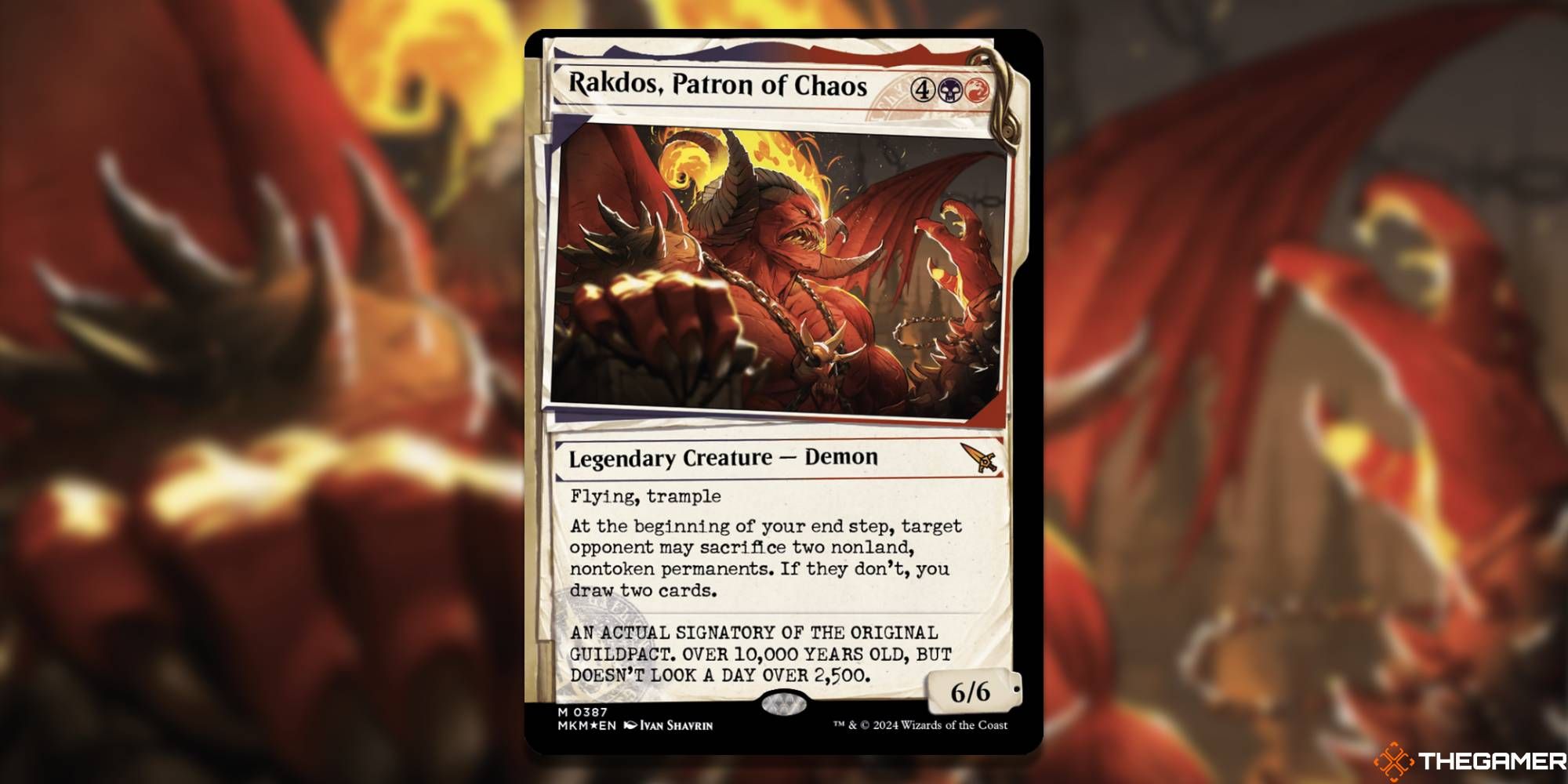 Rakdos, Patron of Chaos invisible ink by Ivan Shavrin