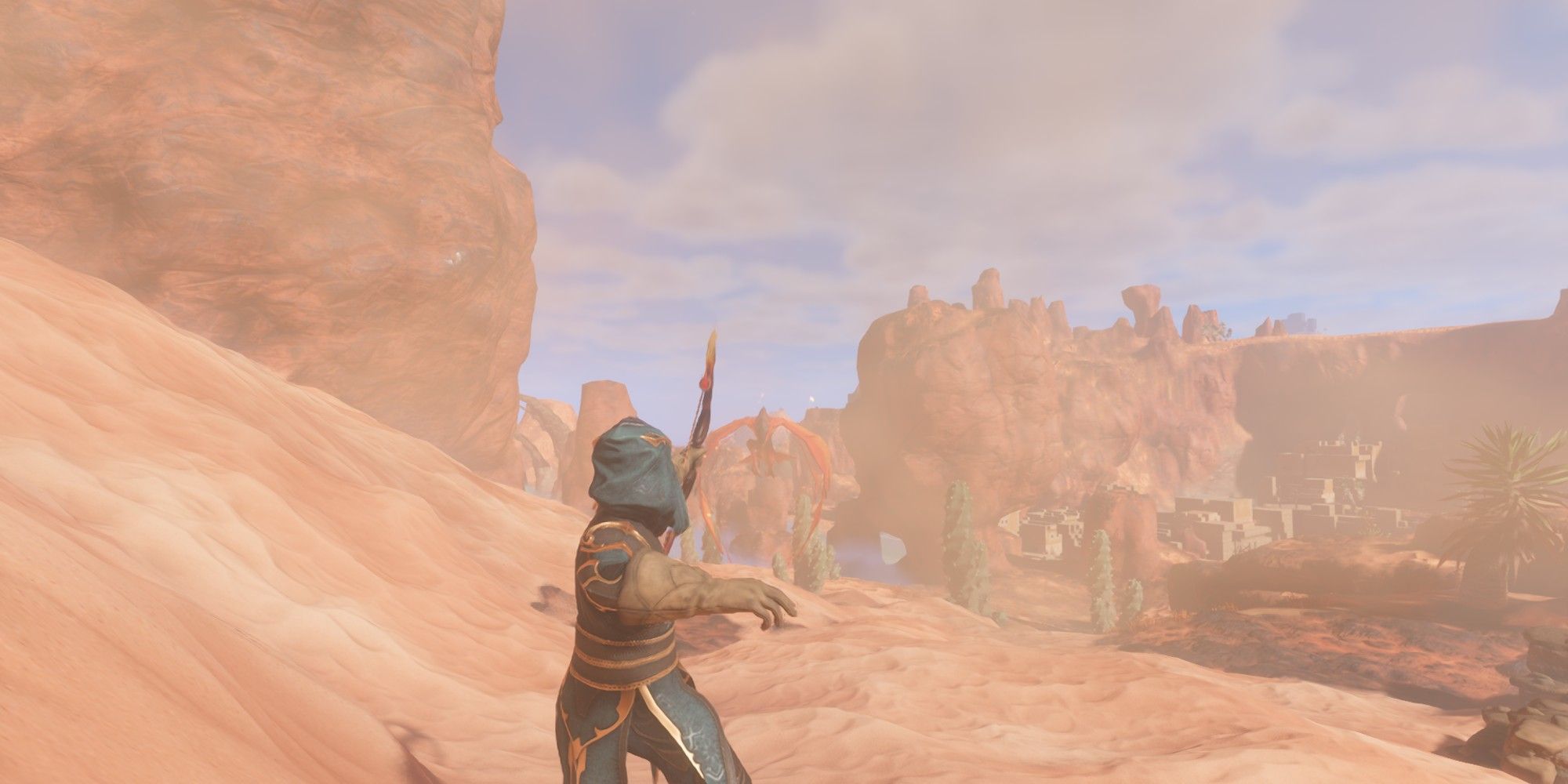 Ranged Assassin shooting a flying creature