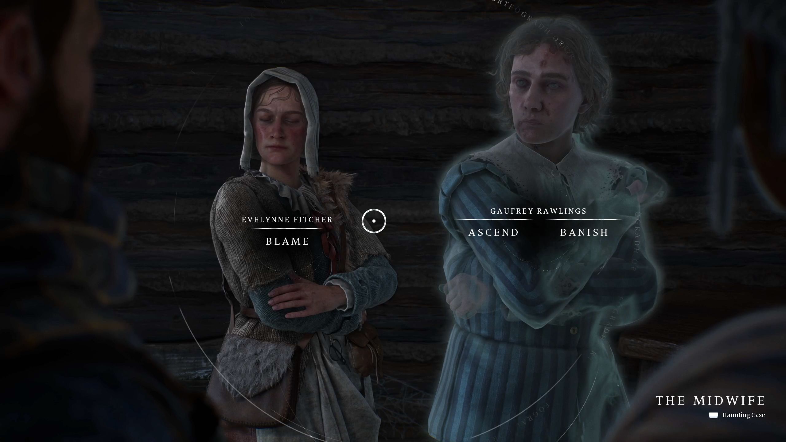 Red and Antea are about to bring closure to the haunting case. The choices they have are to blame, ascend, or banish in Banishers Ghosts of New Eden.-1