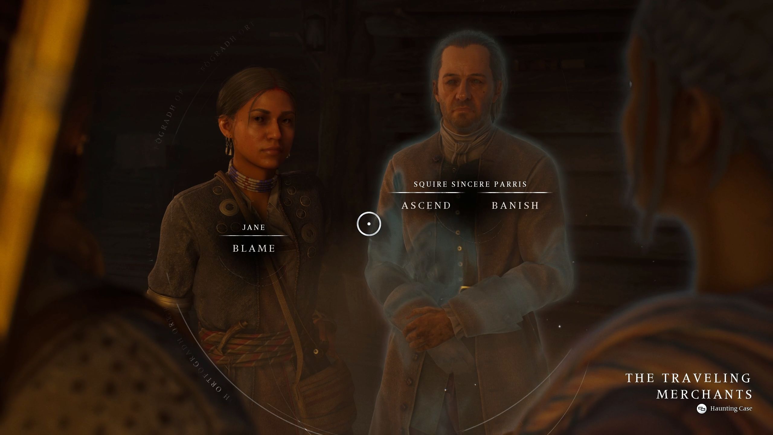 Red and Antea are about to bring closure to the haunting case. The choices they have are to blame, ascend, or banish in Banishers Ghosts of New Eden.-2