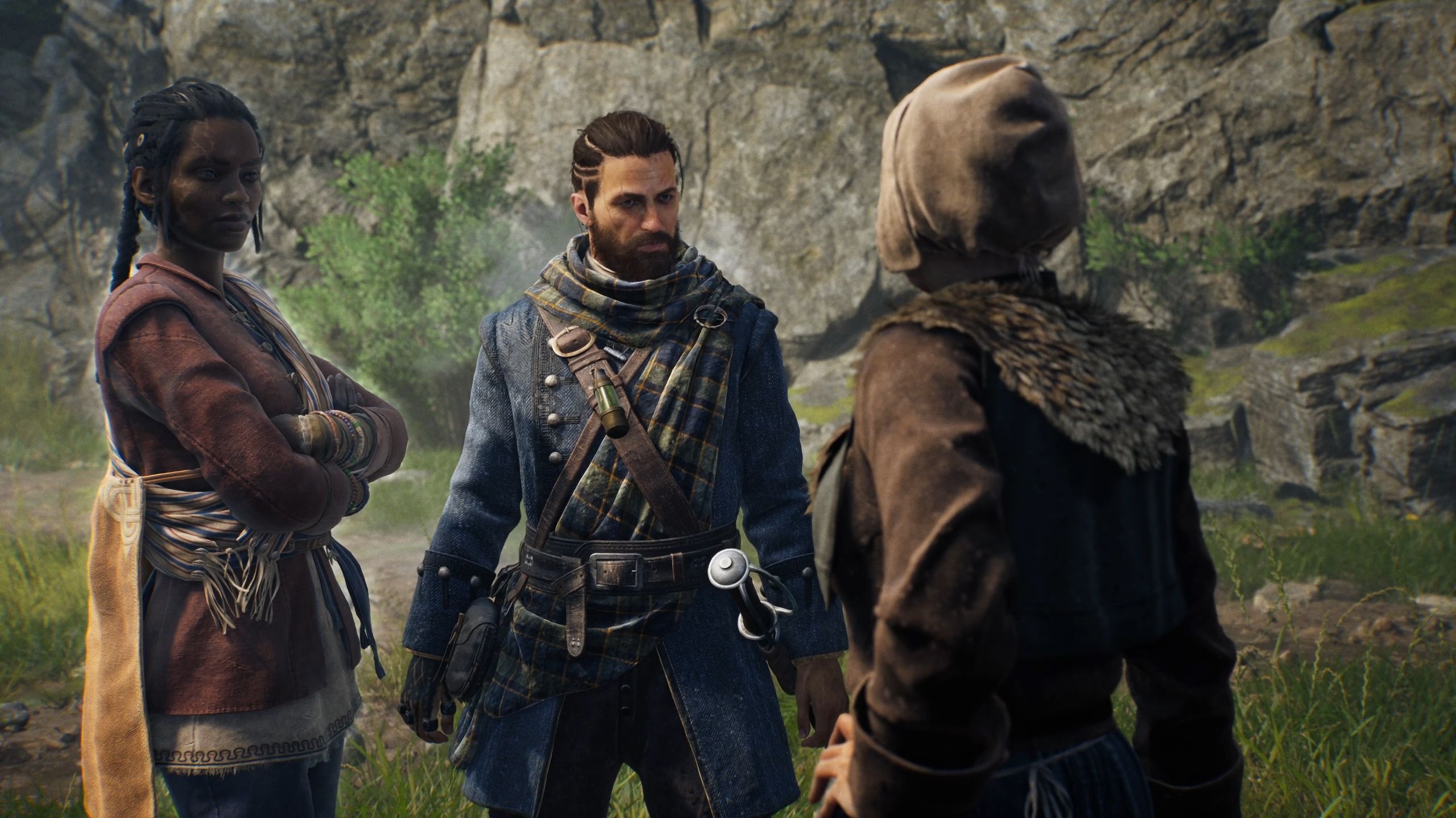 Red and Antea are speaking to Prudence - Banishers Ghosts of new Eden 
