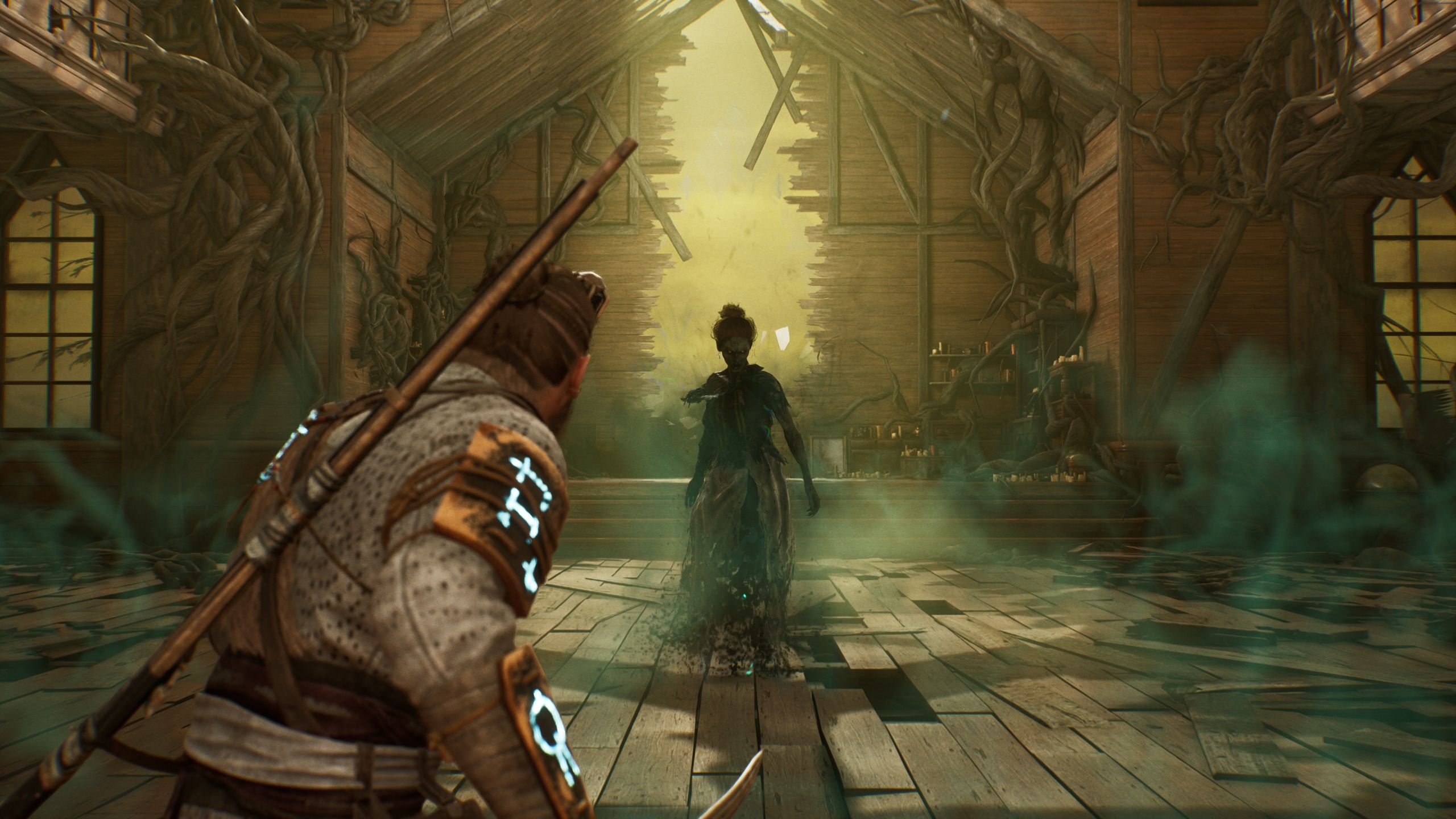 Red is ready to fight the Nightmare - Banishers Ghosts of New Eden