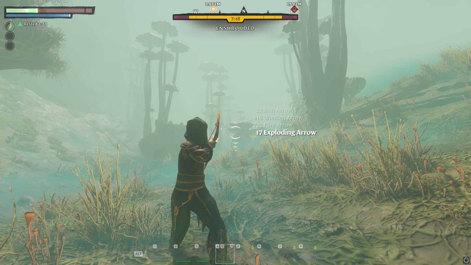 Red Mushroom Monster being fought in Umbral Hollow
