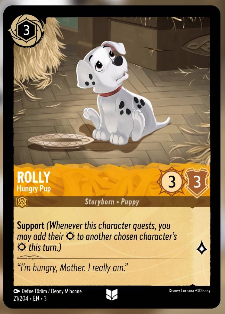 rolly hungry pup lorcana
