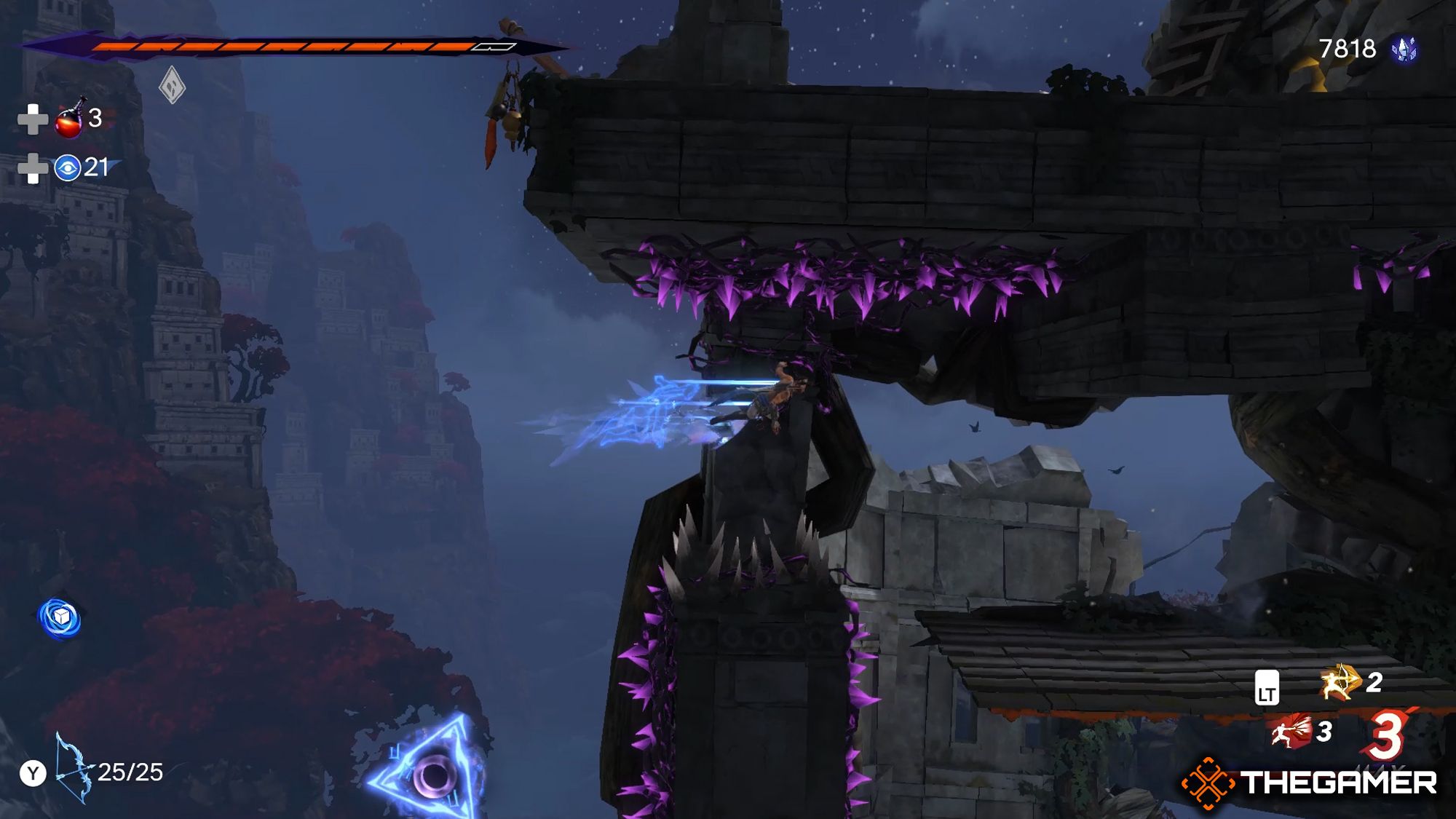 Sargon Dashing Below Purple Vines