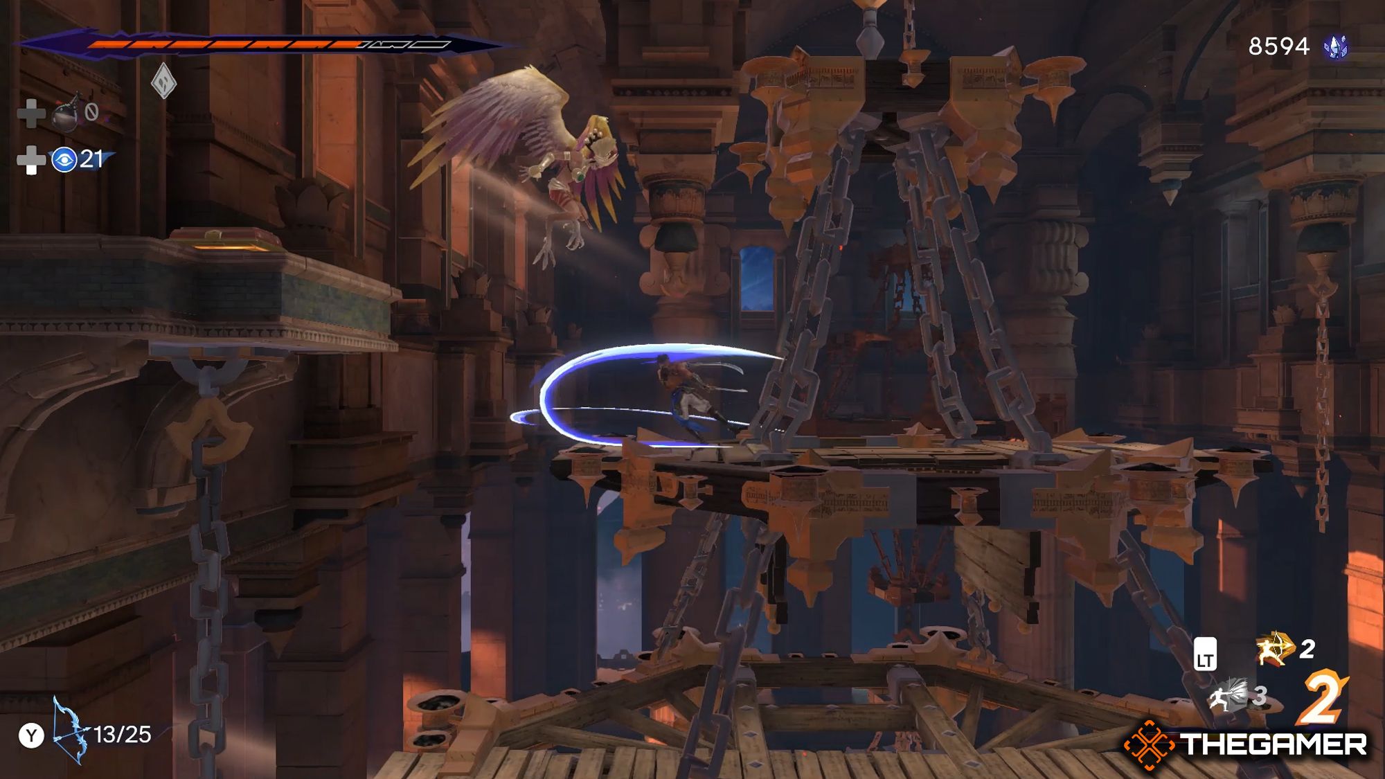 Sargon Fighting Against A Harpy