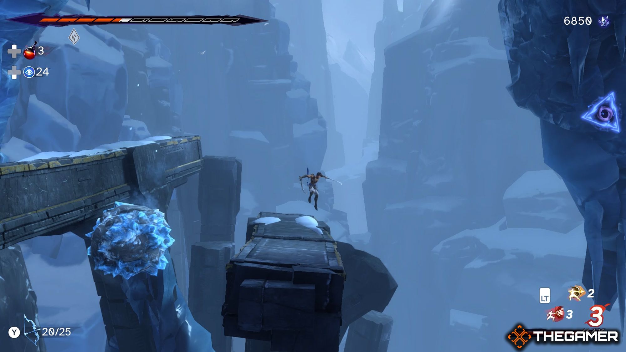 Sargon Jumping Above Stone Block