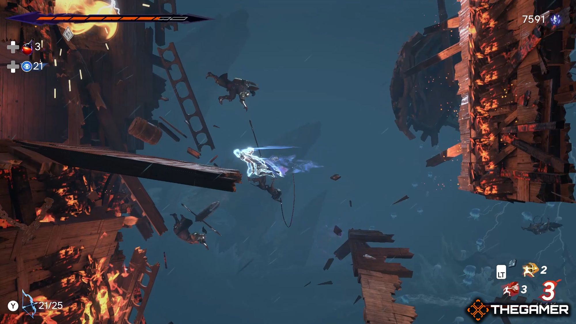 Sargon Rushing Towards To Ship's Wooden Platform