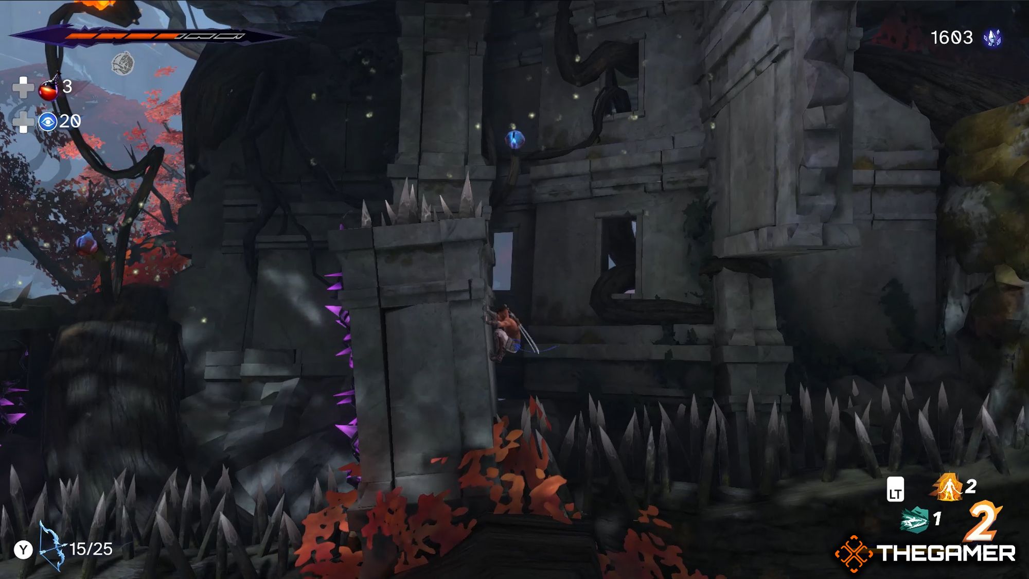 Sargon Sliding A Wall Above Spikes On Soma Tree Location