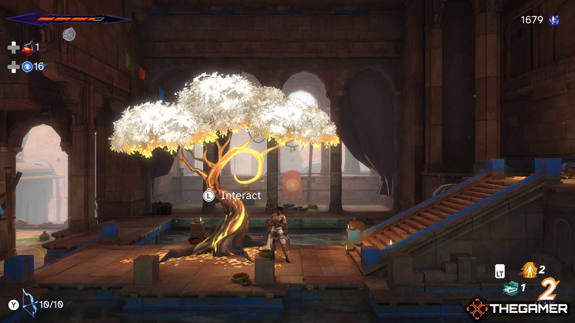 Sargon Standing Left Of The Haven's Wak-Wak Tree