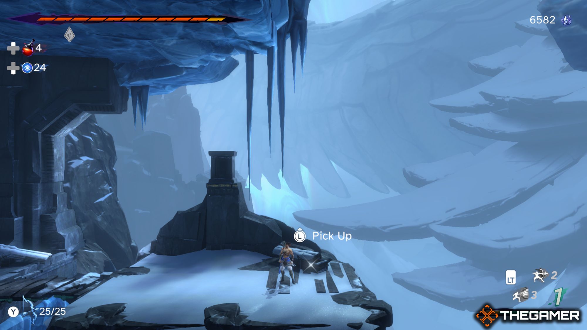 Sargon Standing On Icy Cliff