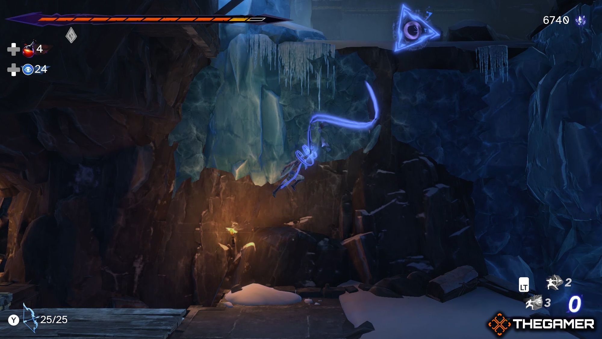 Sargon Using Fabric Of Time Power In Ice Cave