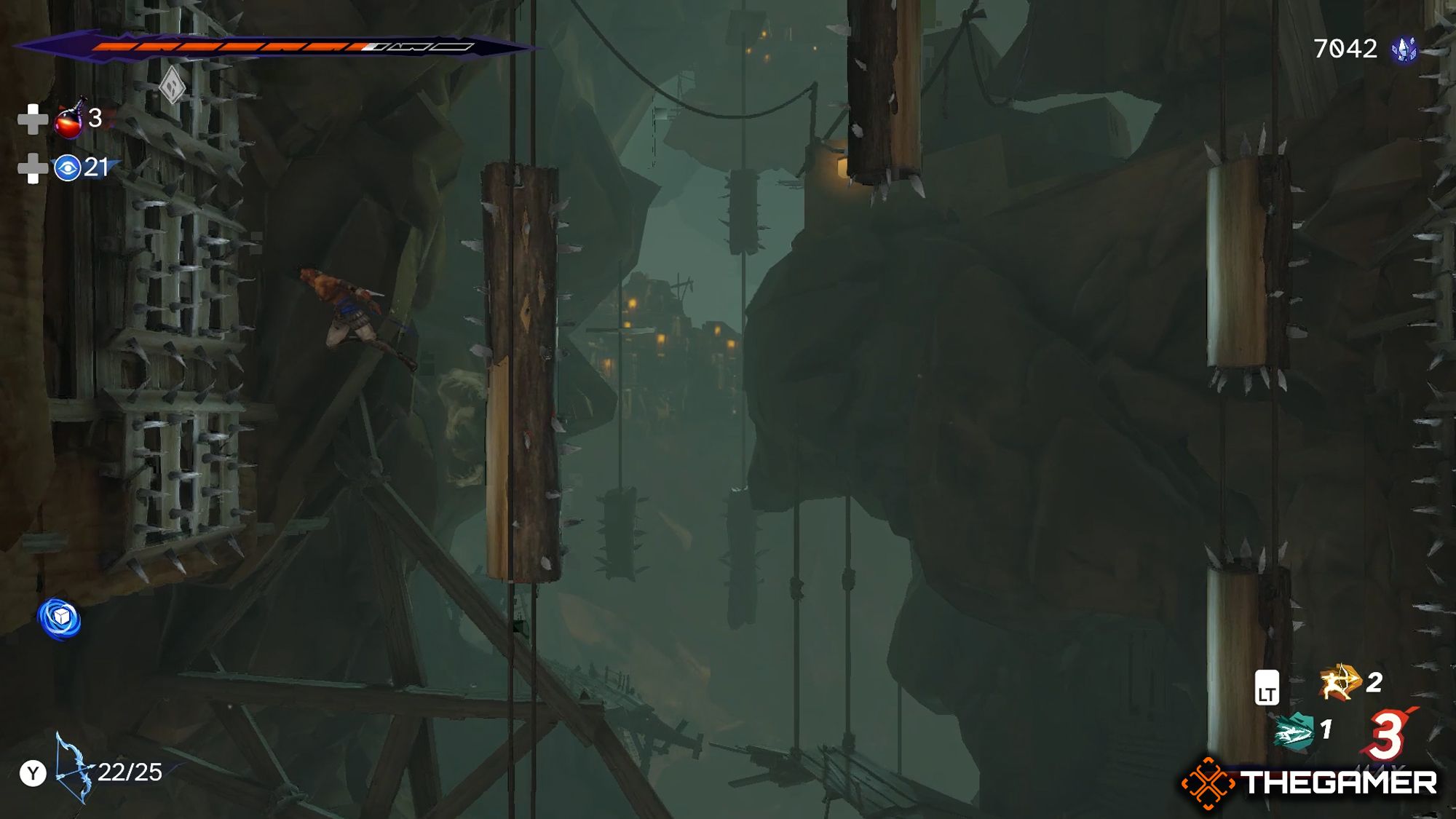 Sargon Wall-Jumping From A Hanging Log