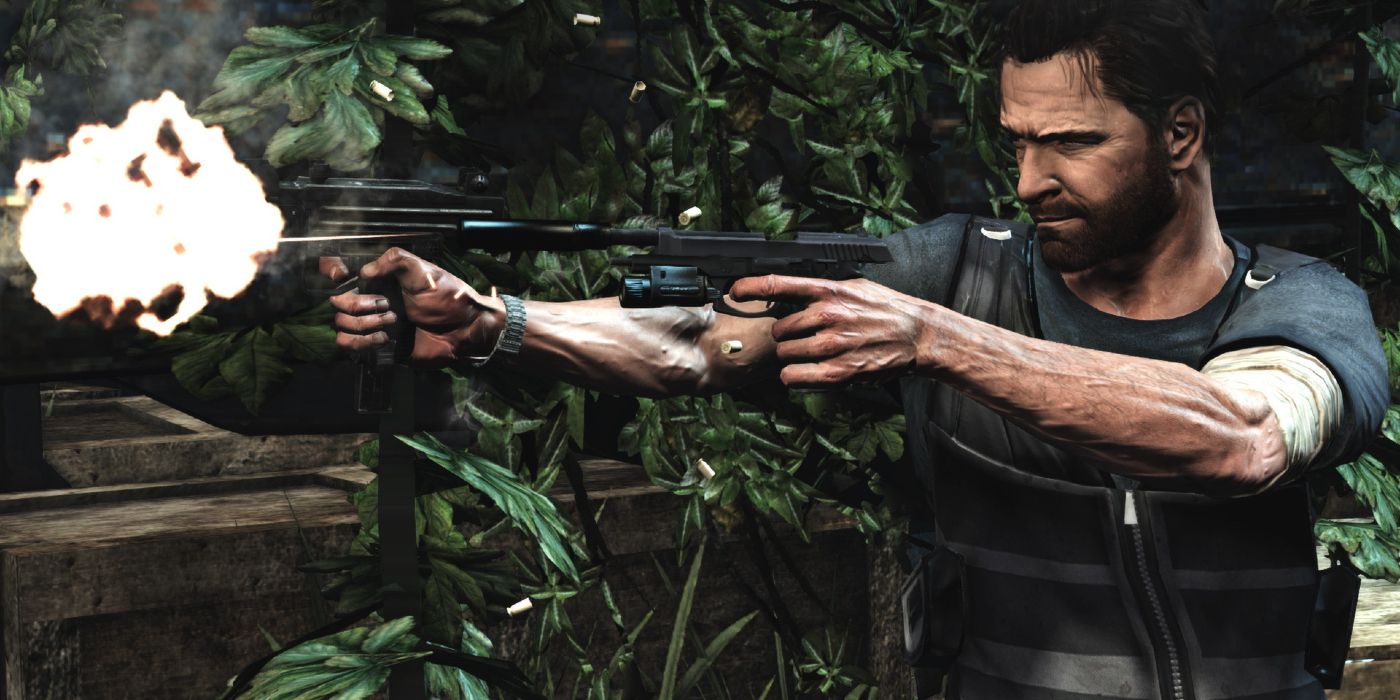 Image of Max Payne Firing Duel Pistols