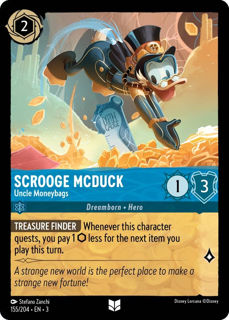 scrooge mcduck uncle moneybags lorcana
